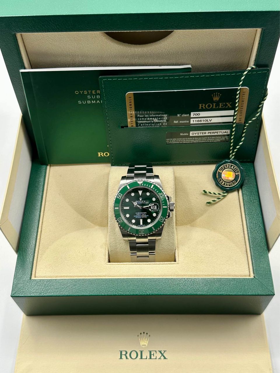 2014 Rolex Submariner "Hulk" 116610LV Stainless Steel Oyster - MyWatchLLC