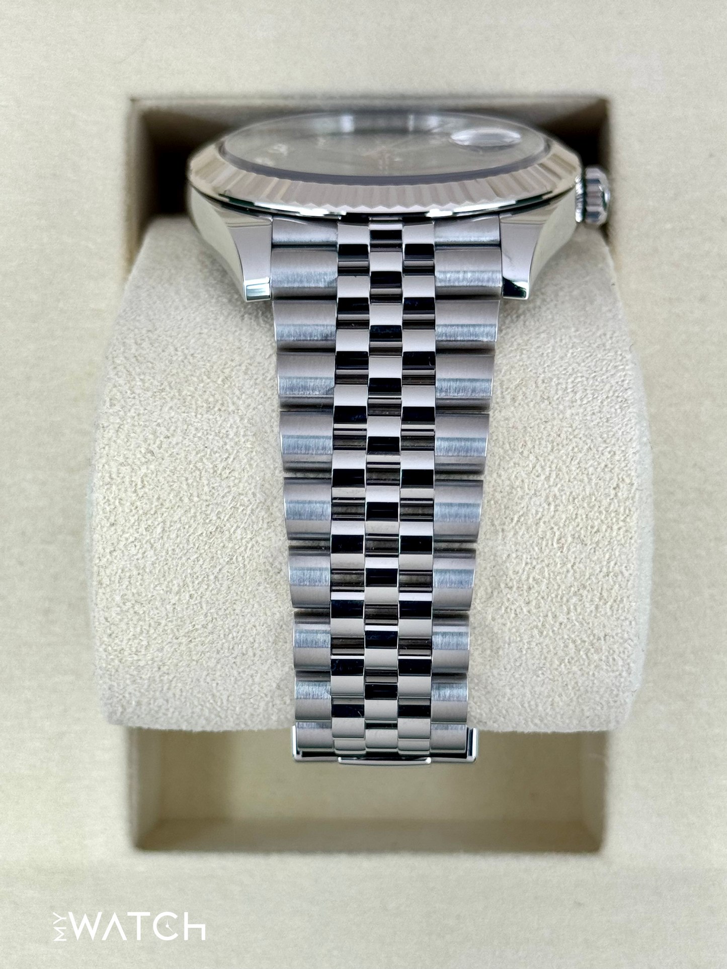 NEW 2025 Rolex Datejust 41mm 126334 Stainless Steel Jubilee Blue Diamond Dial - MyWatchLLC