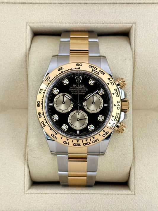 NEW 2025 Rolex Daytona 40mm 126503 Two-Tone Black Diamond Dial - MyWatchLLC