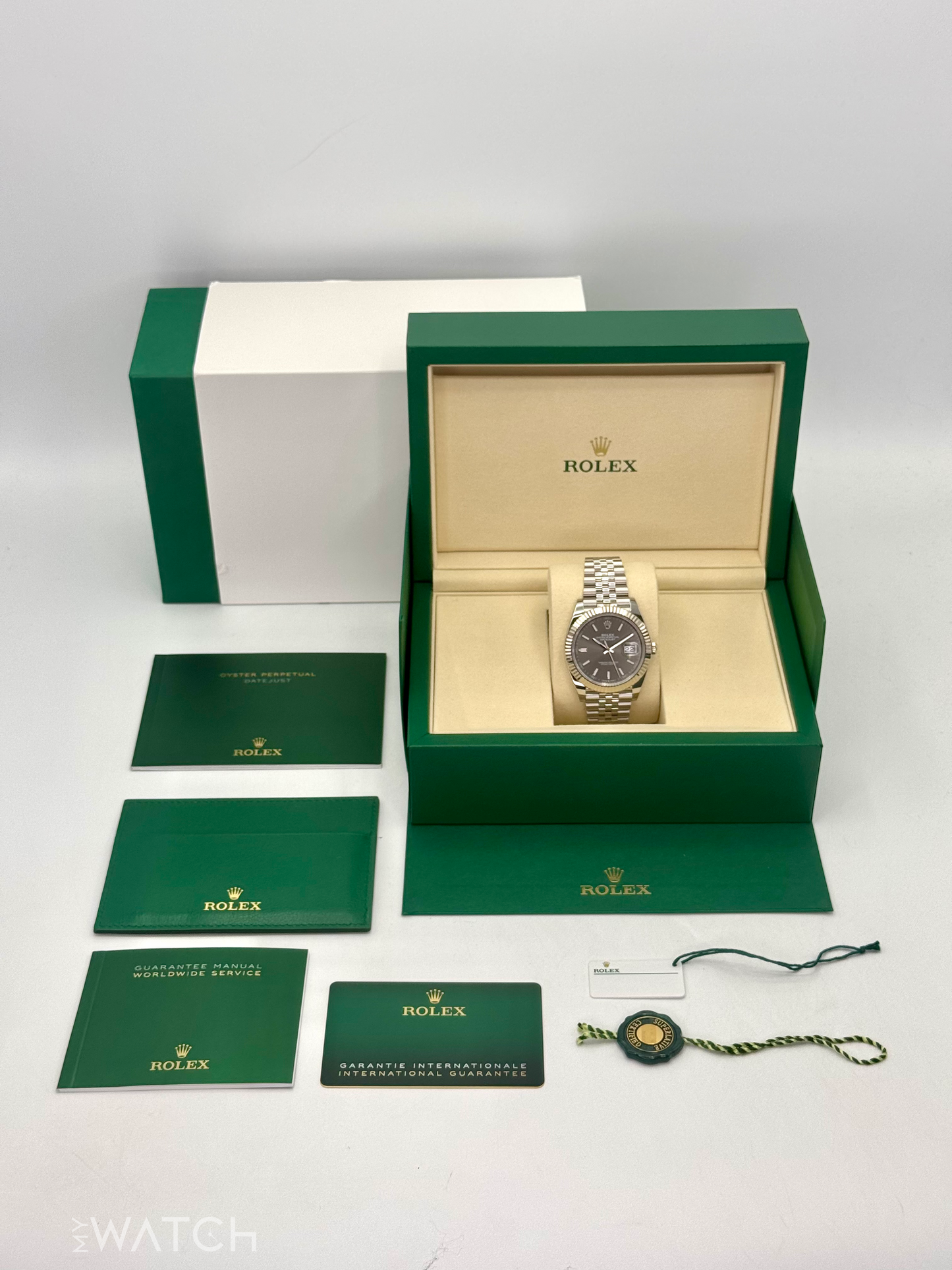 NEW 2025 Rolex Datejust 41mm 126334 Stainless Steel Jubilee Rhodium Dial - MyWatchLLC