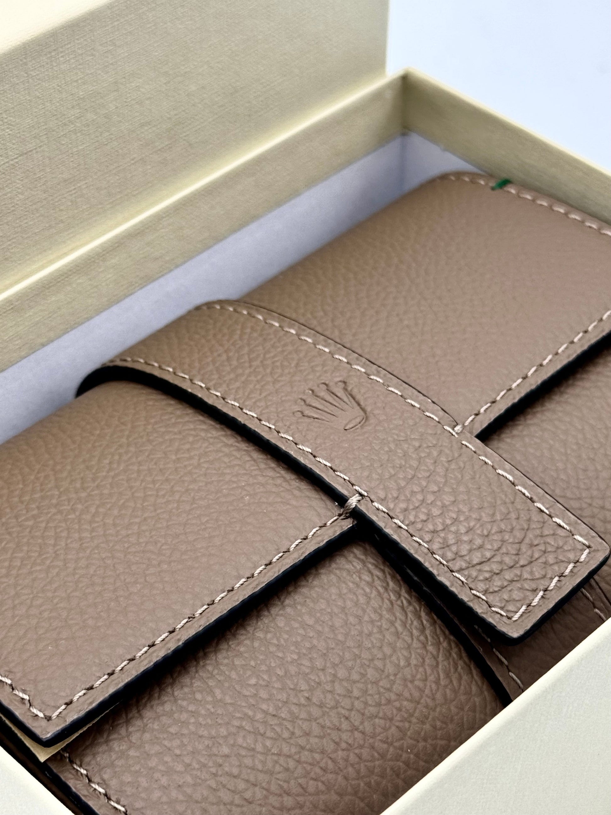 Rolex Leather Two Watch Roll Travel Case - MyWatchLLC