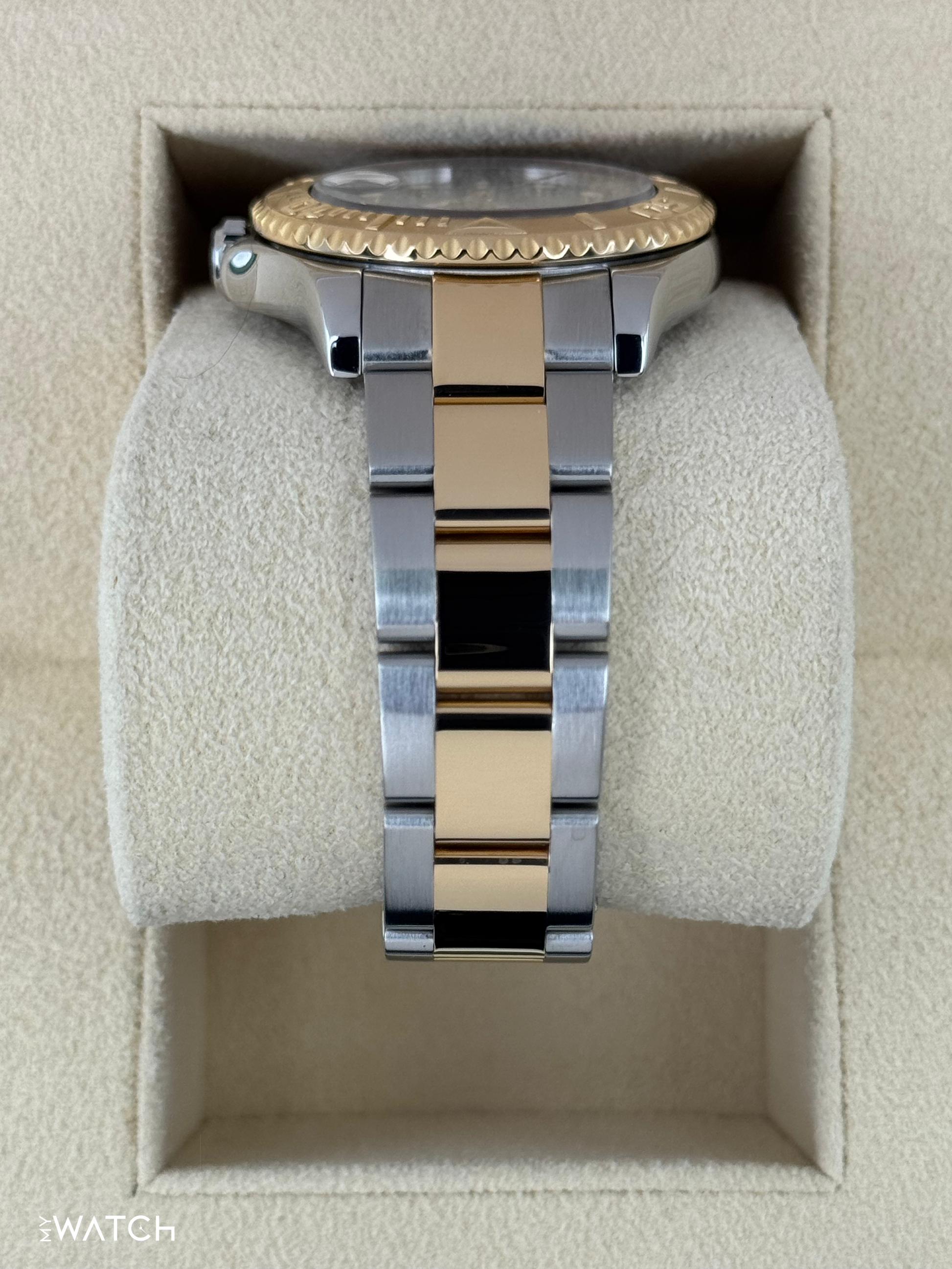 1999 Rolex Yacht-Master 35mm 68623 Two-Tone Blue Dial - MyWatchLLC