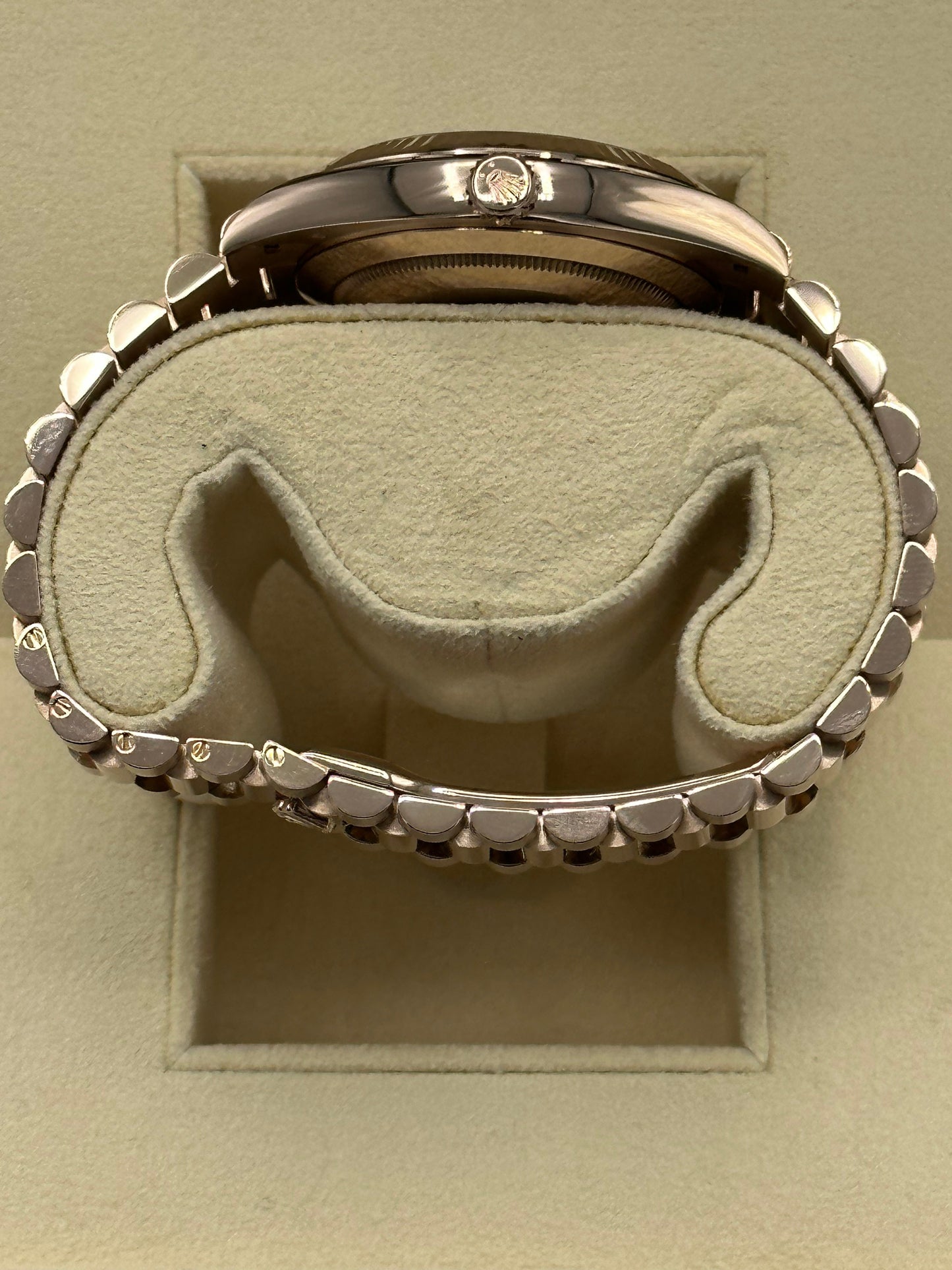 2021 Rolex Day-Date 40mm 228235 Rose Gold Sundust Roman Numeral Dial - MyWatchLLC