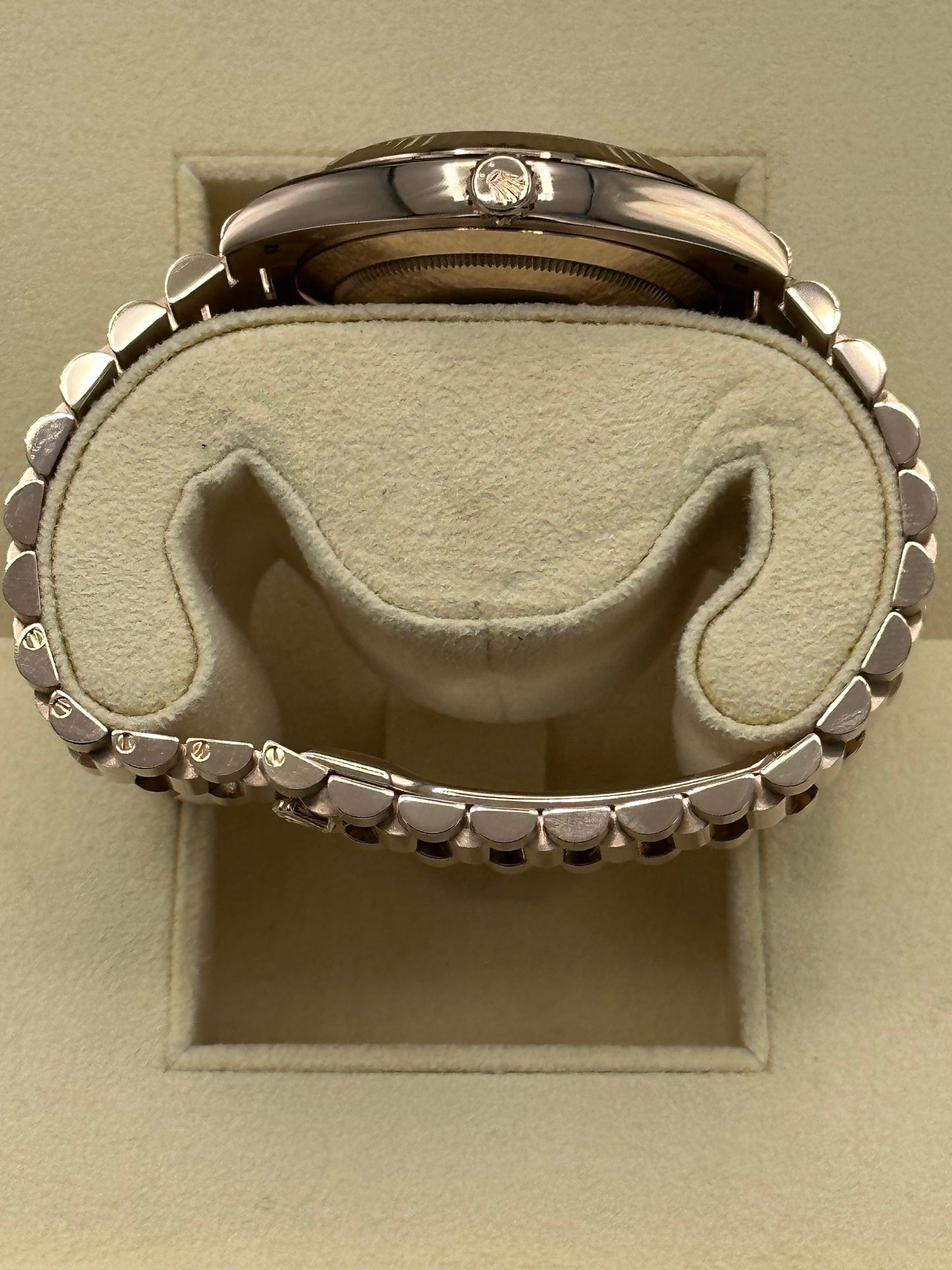 2021 Rolex Day-Date 40mm 228235 Rose Gold Sundust Roman Numeral Dial - MyWatchLLC