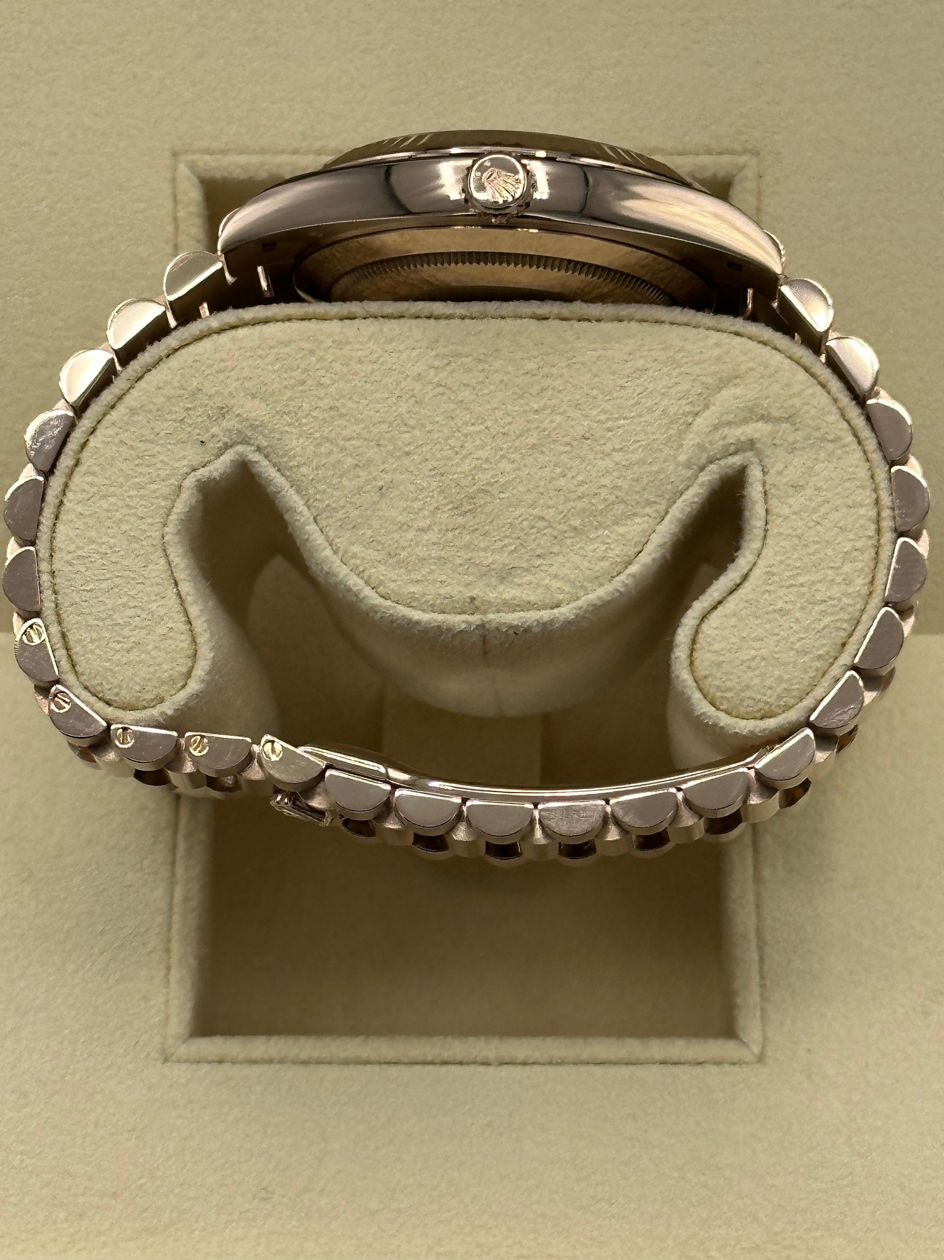 2021 Rolex Day-Date 40mm 228235 Rose Gold Sundust Roman Numeral Dial - MyWatchLLC