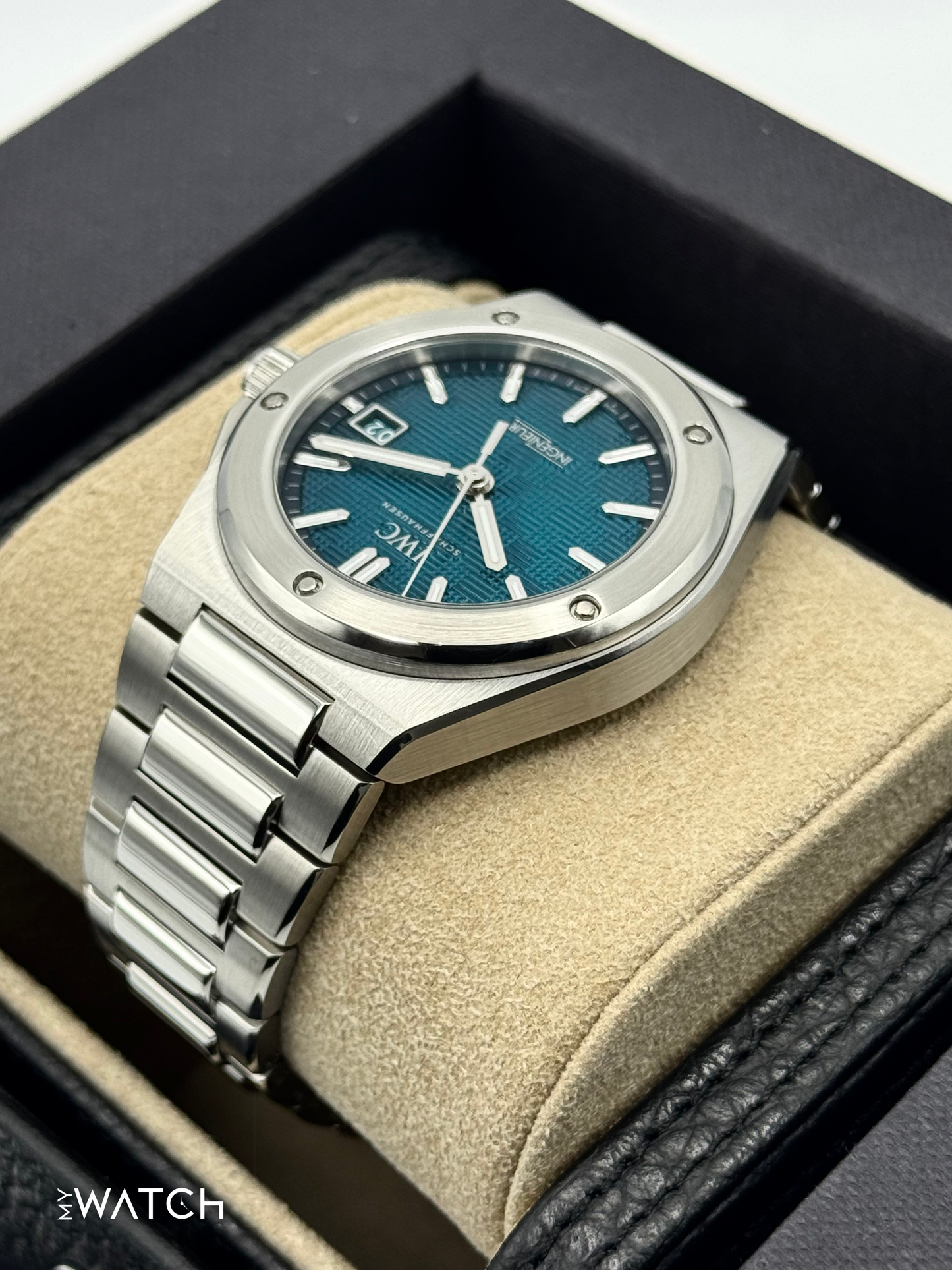 2024 IWC Ingenieur Automatic 40mm IW328903 Stainless Steel Aqua Dial - MyWatchLLC