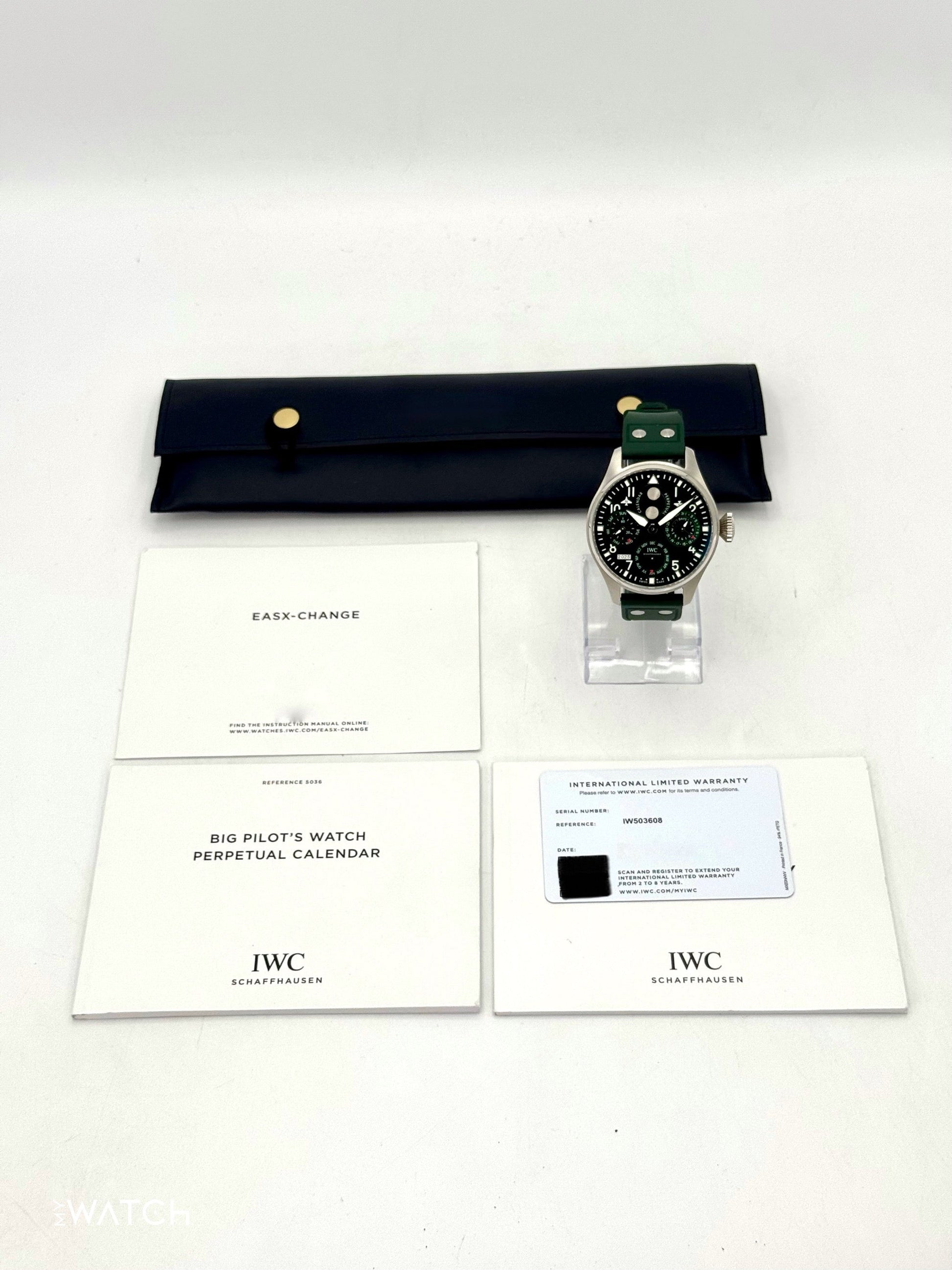 2023 IWC Pilot's Watch Perpetual Calendar 46.2mm IW503608 Green - MyWatchLLC