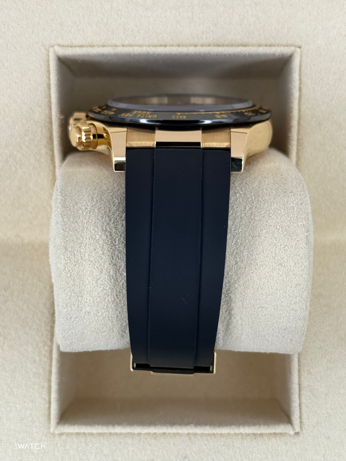 2022 Rolex Daytona 40mm 116518LN Oysterflex Yellow Gold Meteorite Dial - MyWatchLLC