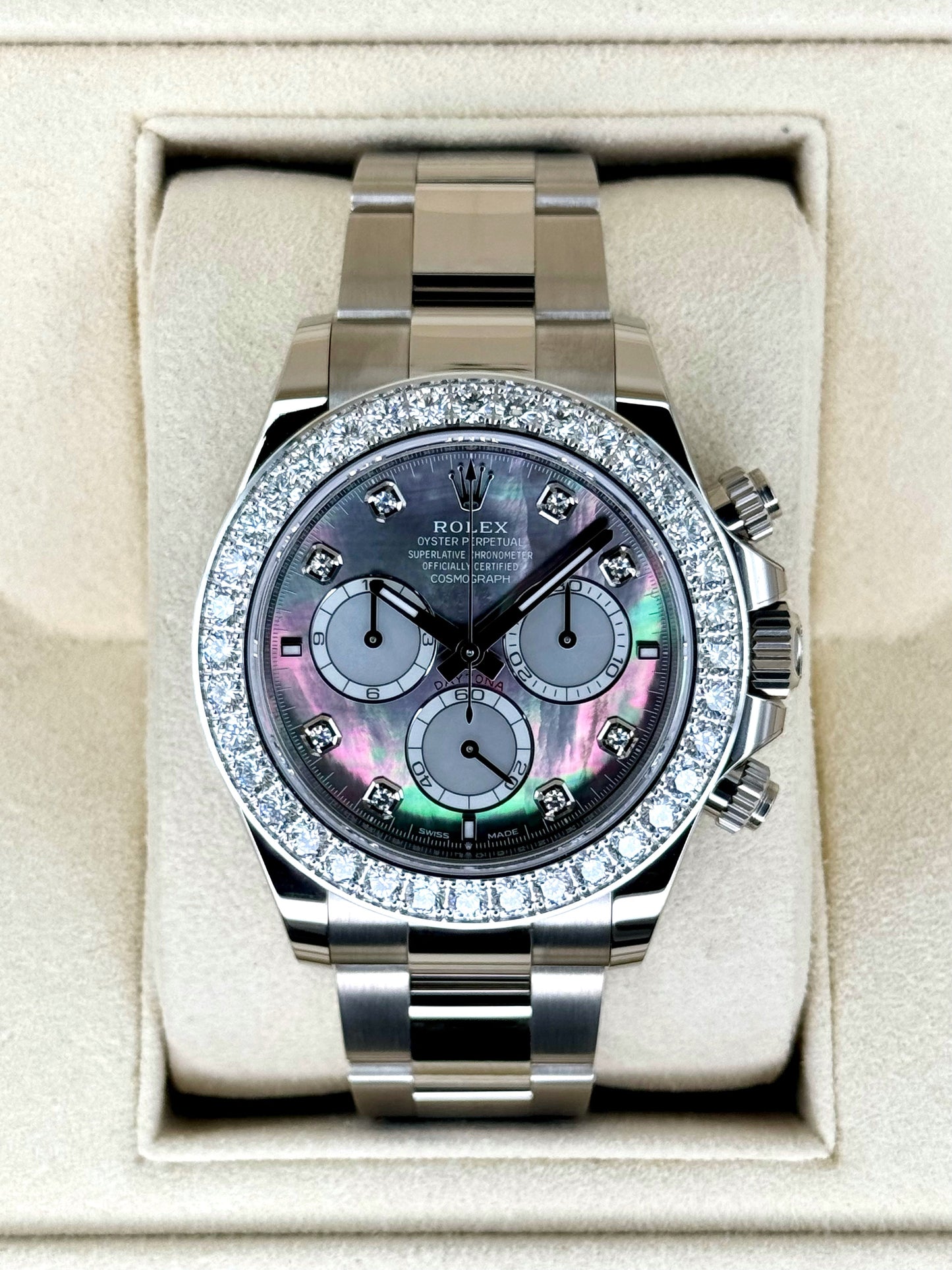 NEW 2024 Rolex Daytona 40mm 126579RBR Mother of Pearl Diamond Dial - MyWatchLLC