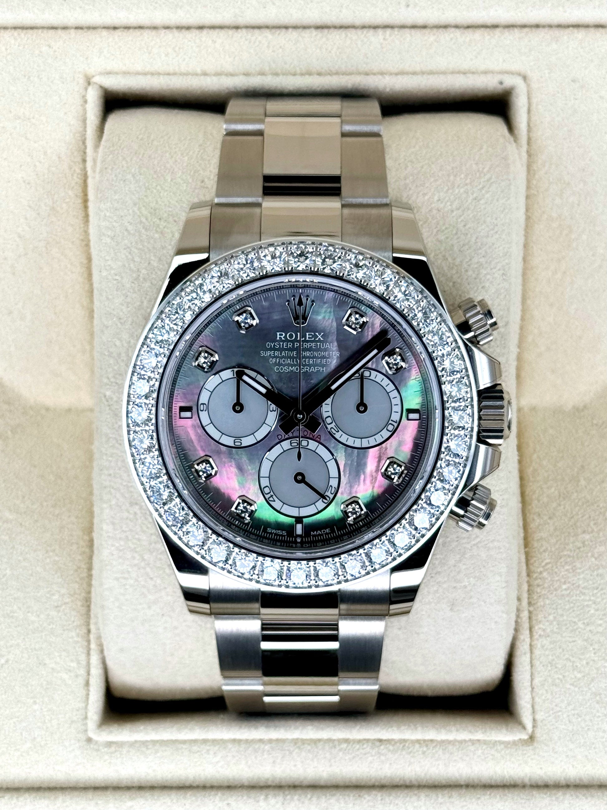 NEW 2024 Rolex Daytona 40mm 126579RBR Mother of Pearl Diamond Dial - MyWatchLLC