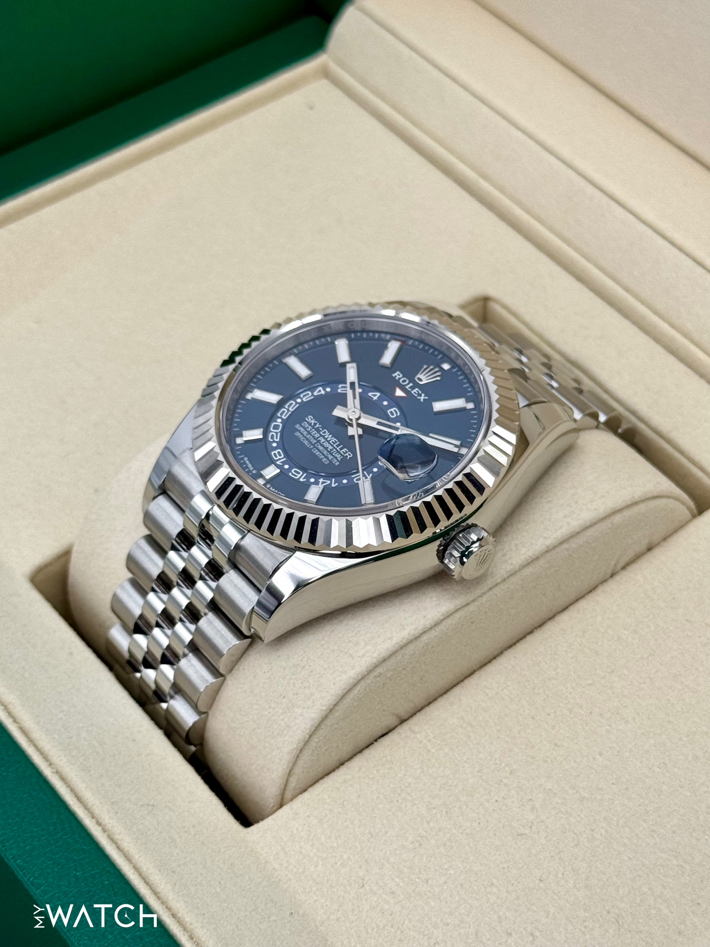 NEW 2025 Rolex Sky-Dweller 42mm 336934 Jubilee Blue Dial - MyWatchLLC