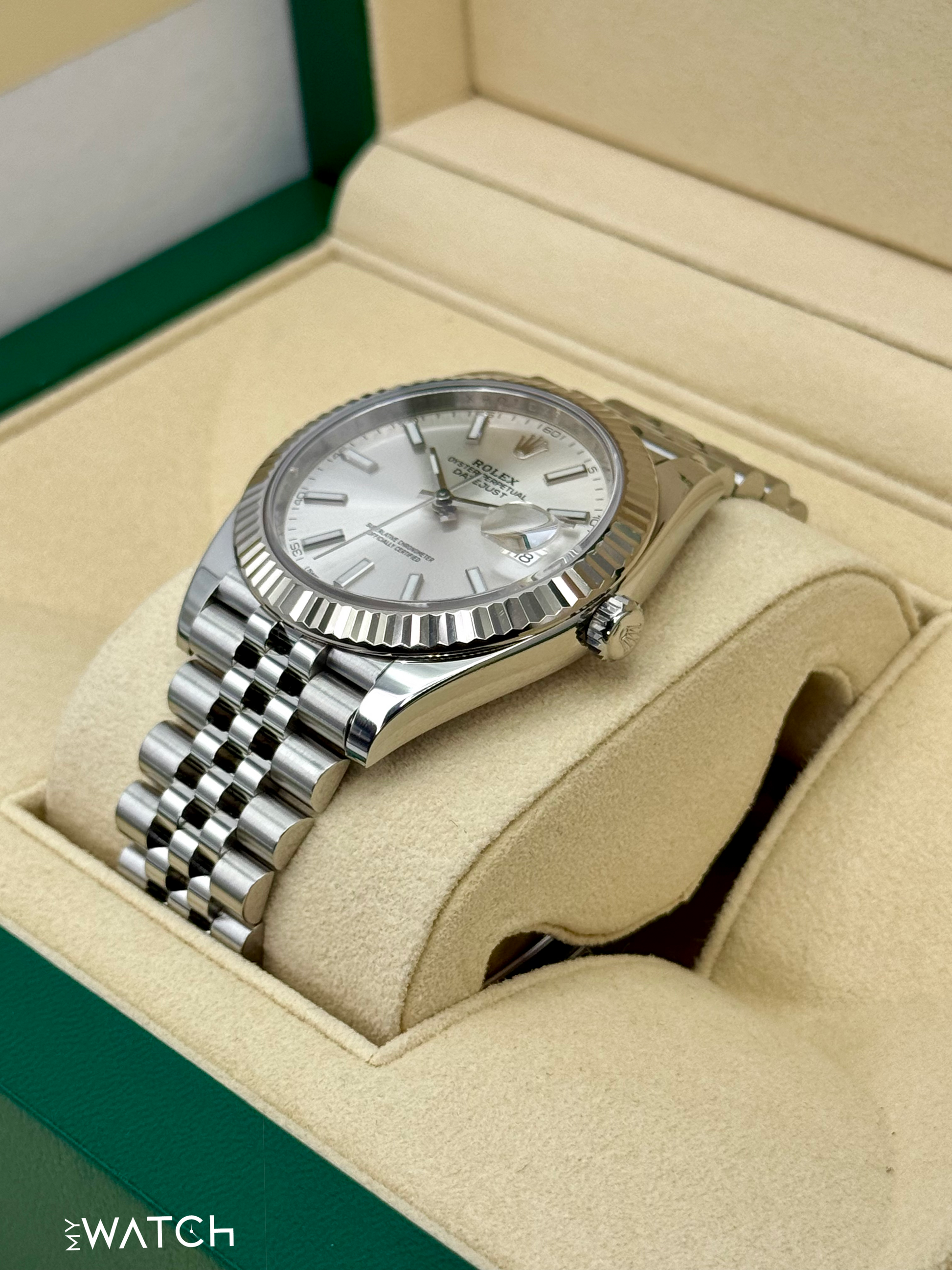 2017 Rolex Datejust 41mm 126334 Stainless Steel Jubilee Silver Dial - MyWatchLLC