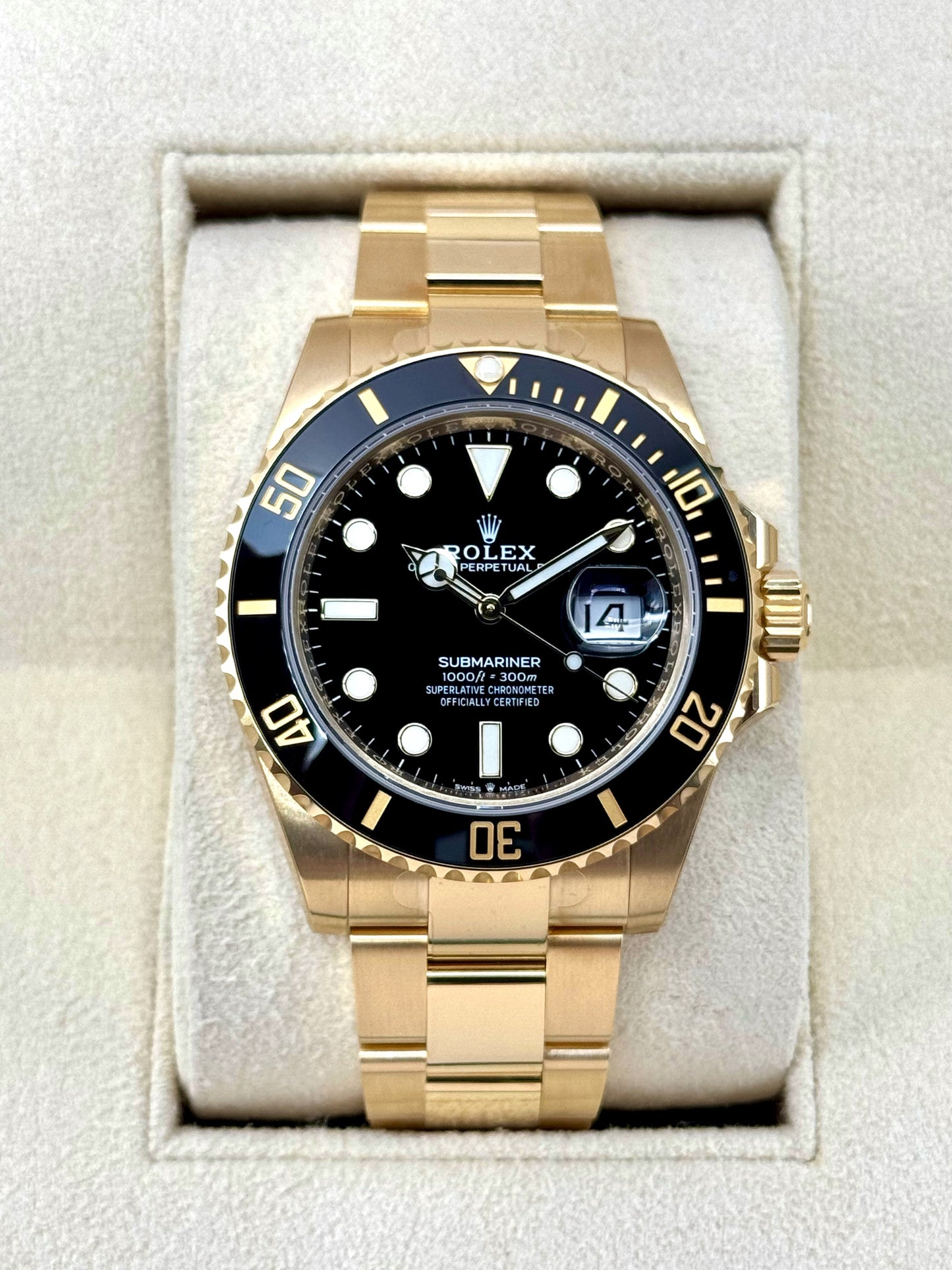 2021 Rolex Submariner 41mm 126618LN Yellow Gold Black Dial - MyWatchLLC