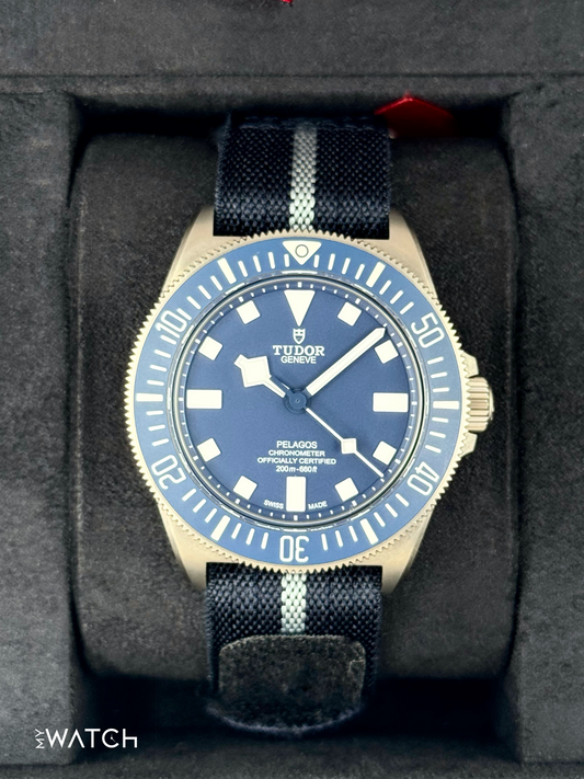 2022 Tudor Pelagos 42mm 25707B/22 Titanium Blue Dial - MyWatchLLC