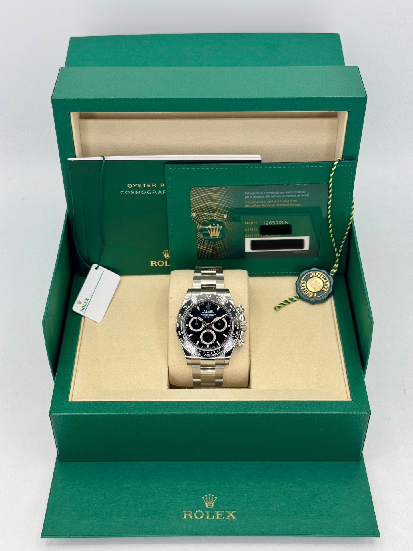 NEW 2025 Rolex Daytona 40mm 126500LN Stainless Steel Black Dial - MyWatchLLC