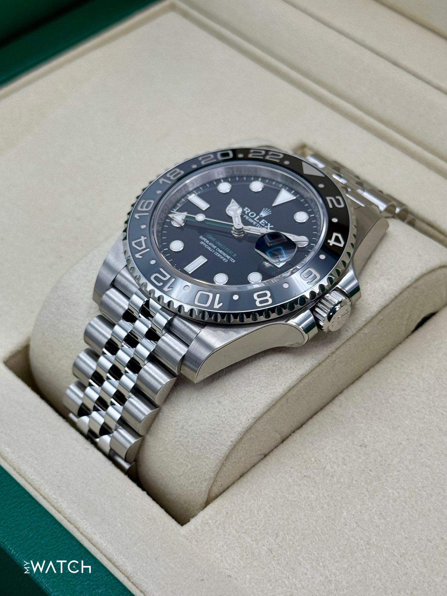 NEW 2025 Rolex GMT-Master II "Bruce Wayne" 40mm 126710GRNR Jubilee (STICKERED) - MyWatchLLC