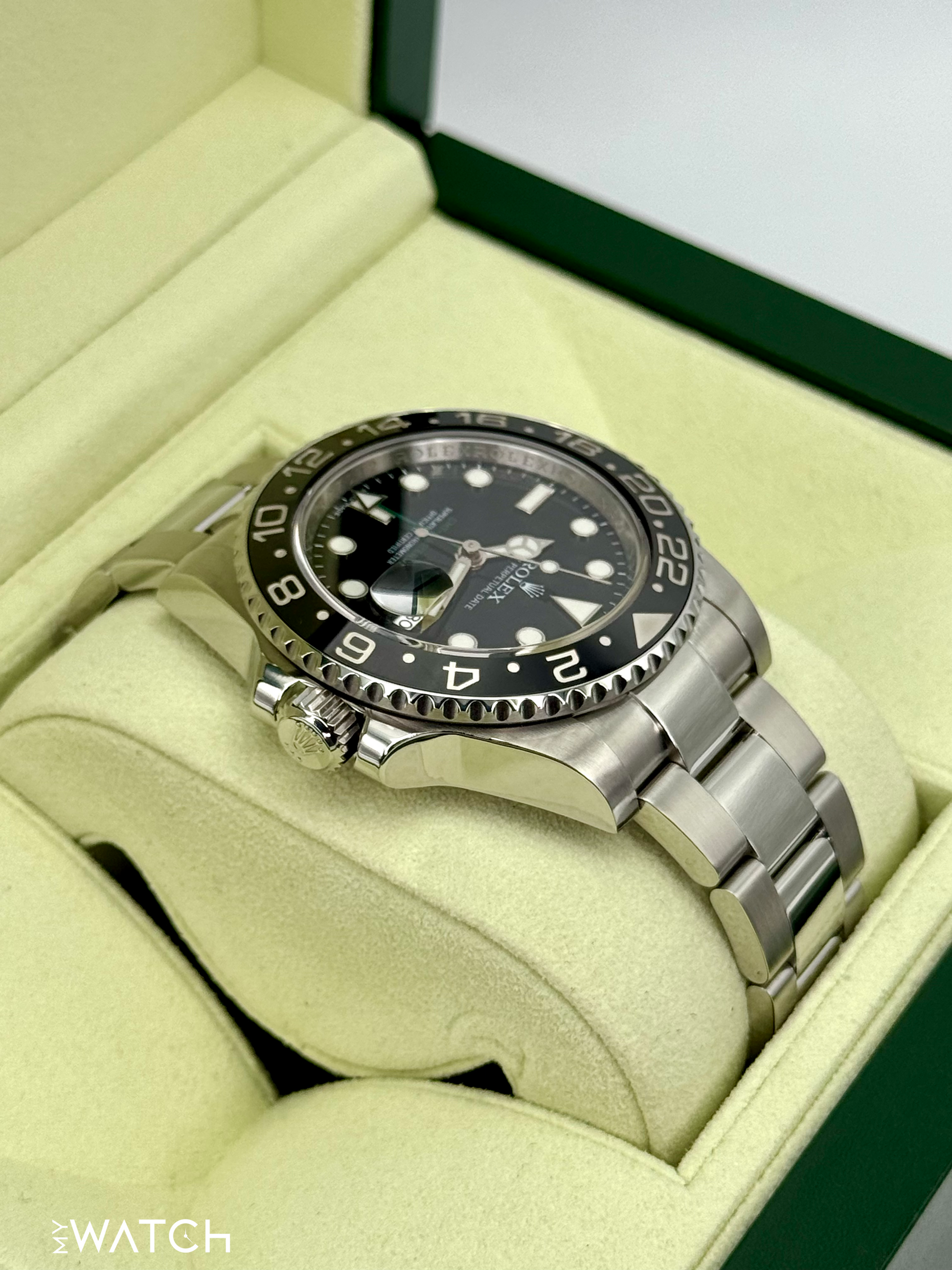 2013 Rolex GMT-Master II 40mm 116710LN Stainless Steel Black Dial - MyWatchLLC