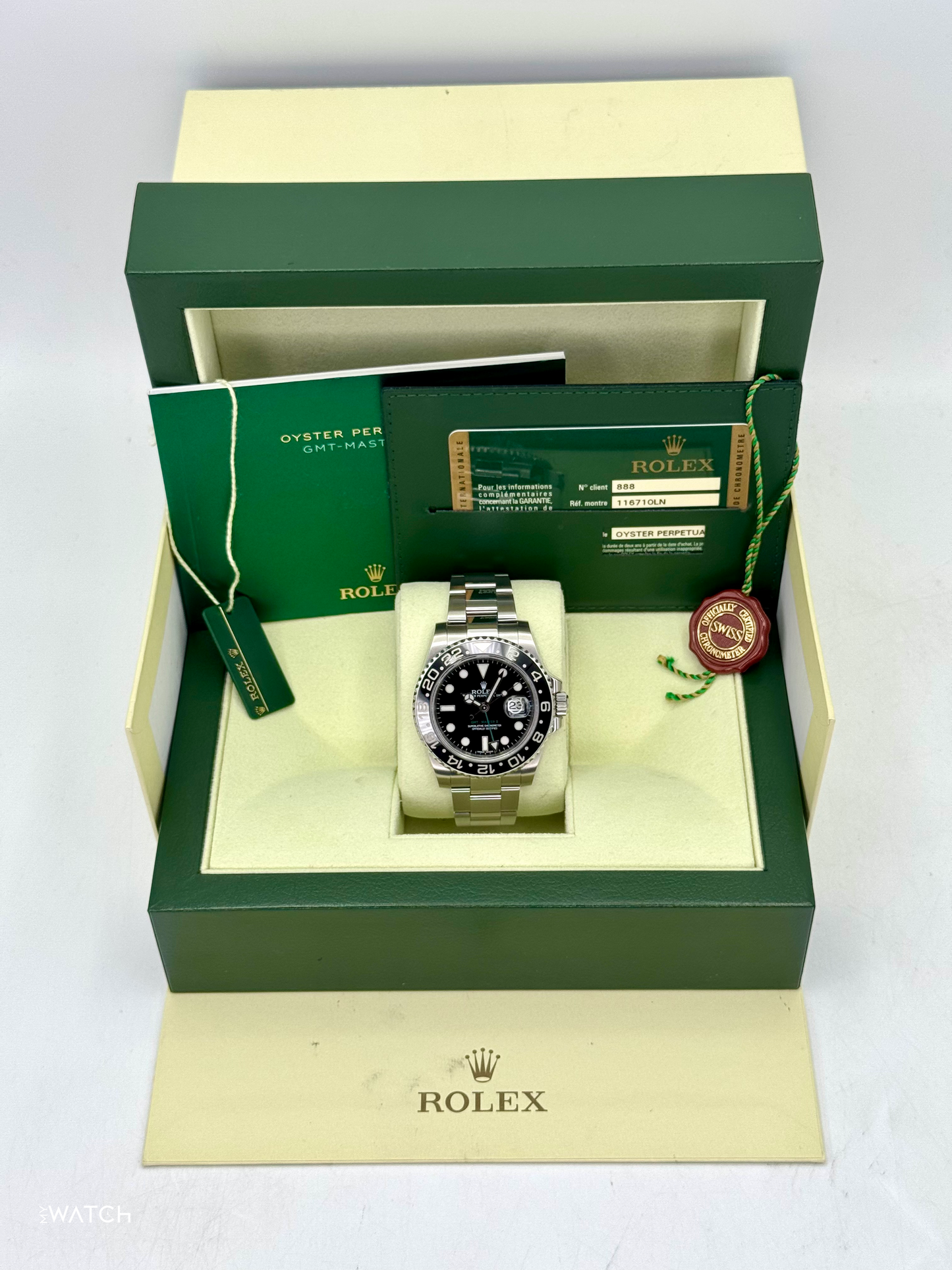 2013 Rolex GMT-Master II 40mm 116710LN Stainless Steel Black Dial - MyWatchLLC
