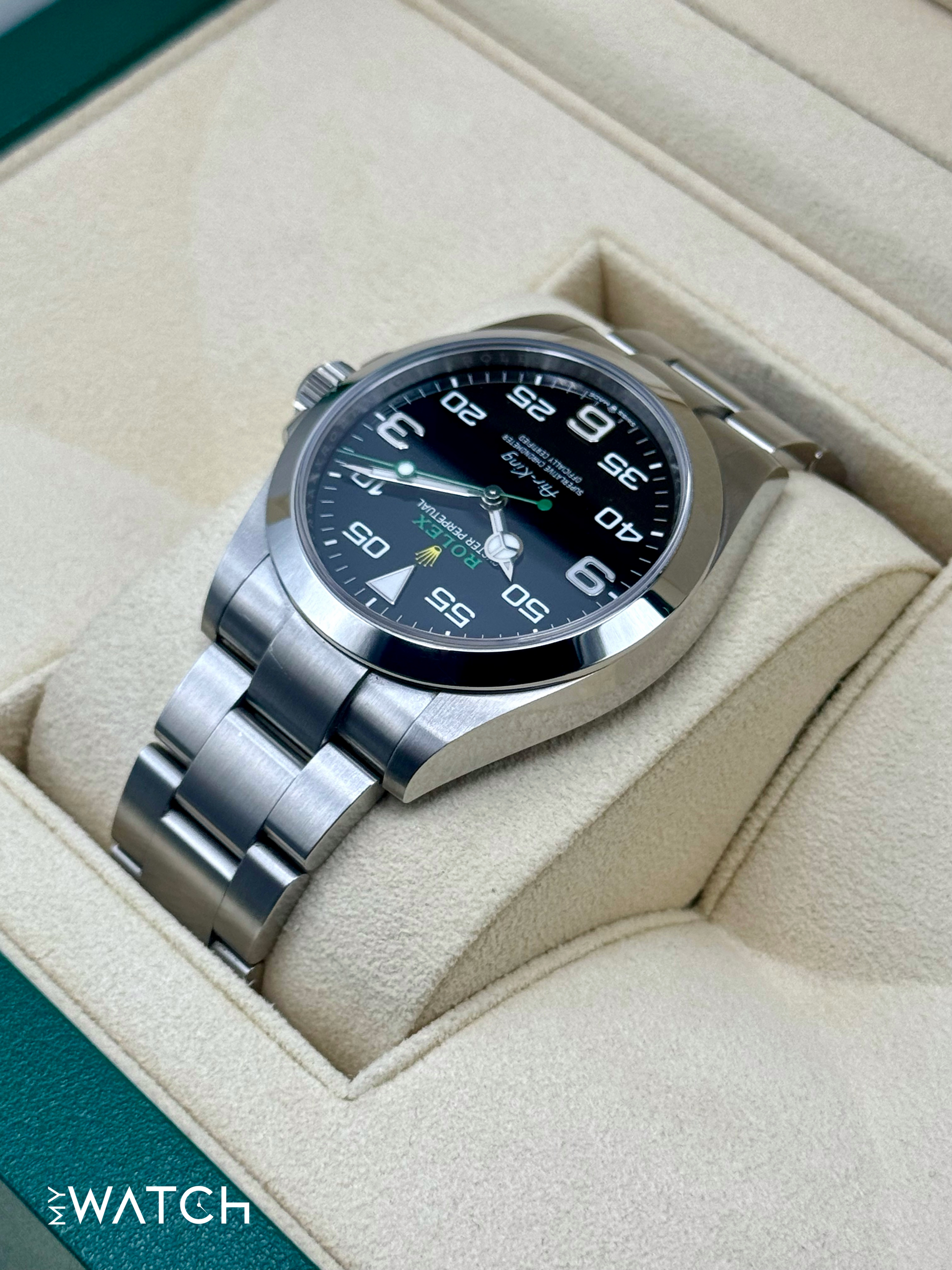 2024 Rolex Air-King 40mm 126900 Stainless Steel Black Dial - MyWatchLLC