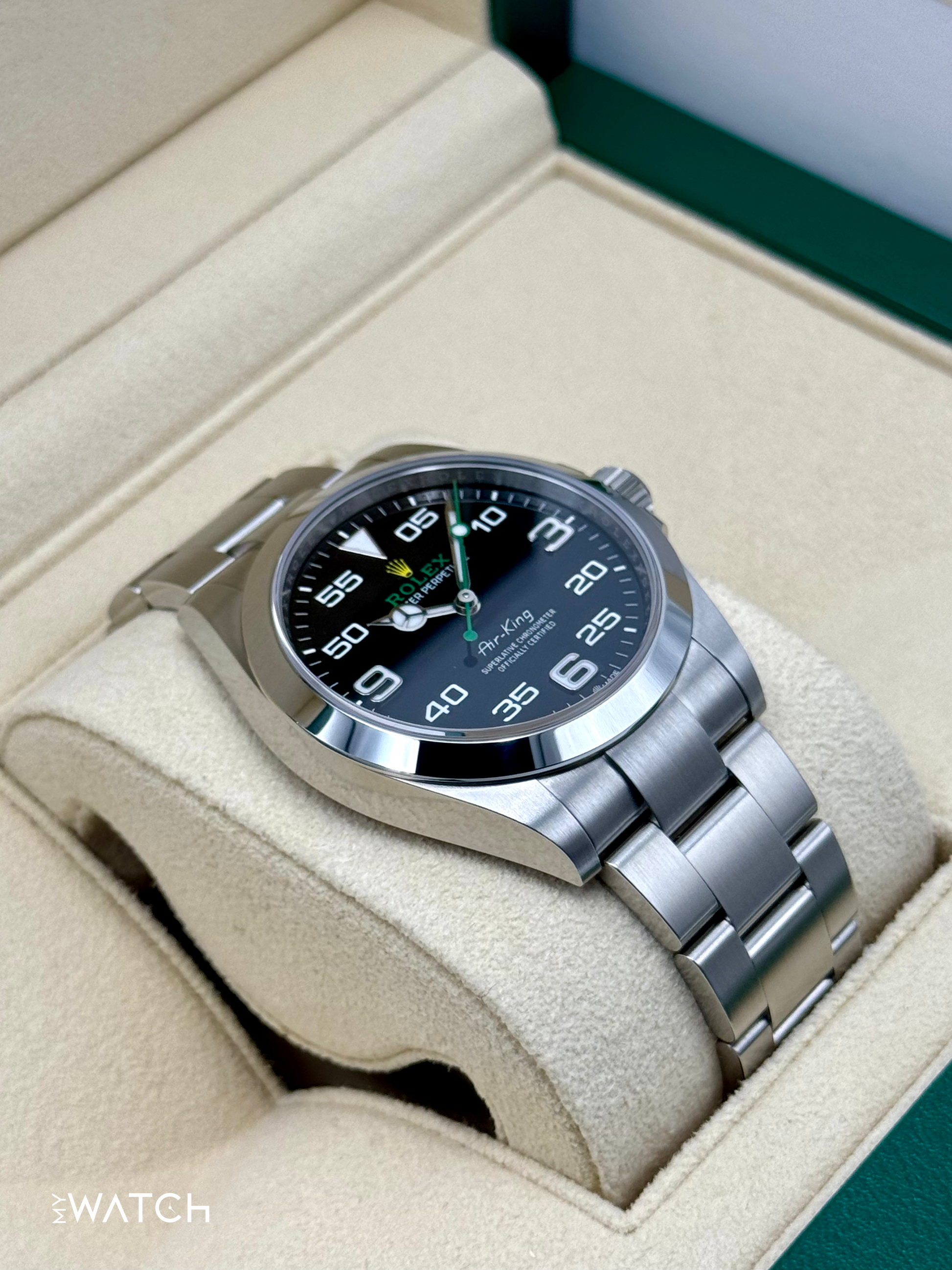 NEW 2024 Rolex Air-King 40mm 126900 Stainless Steel Black Dial - MyWatchLLC