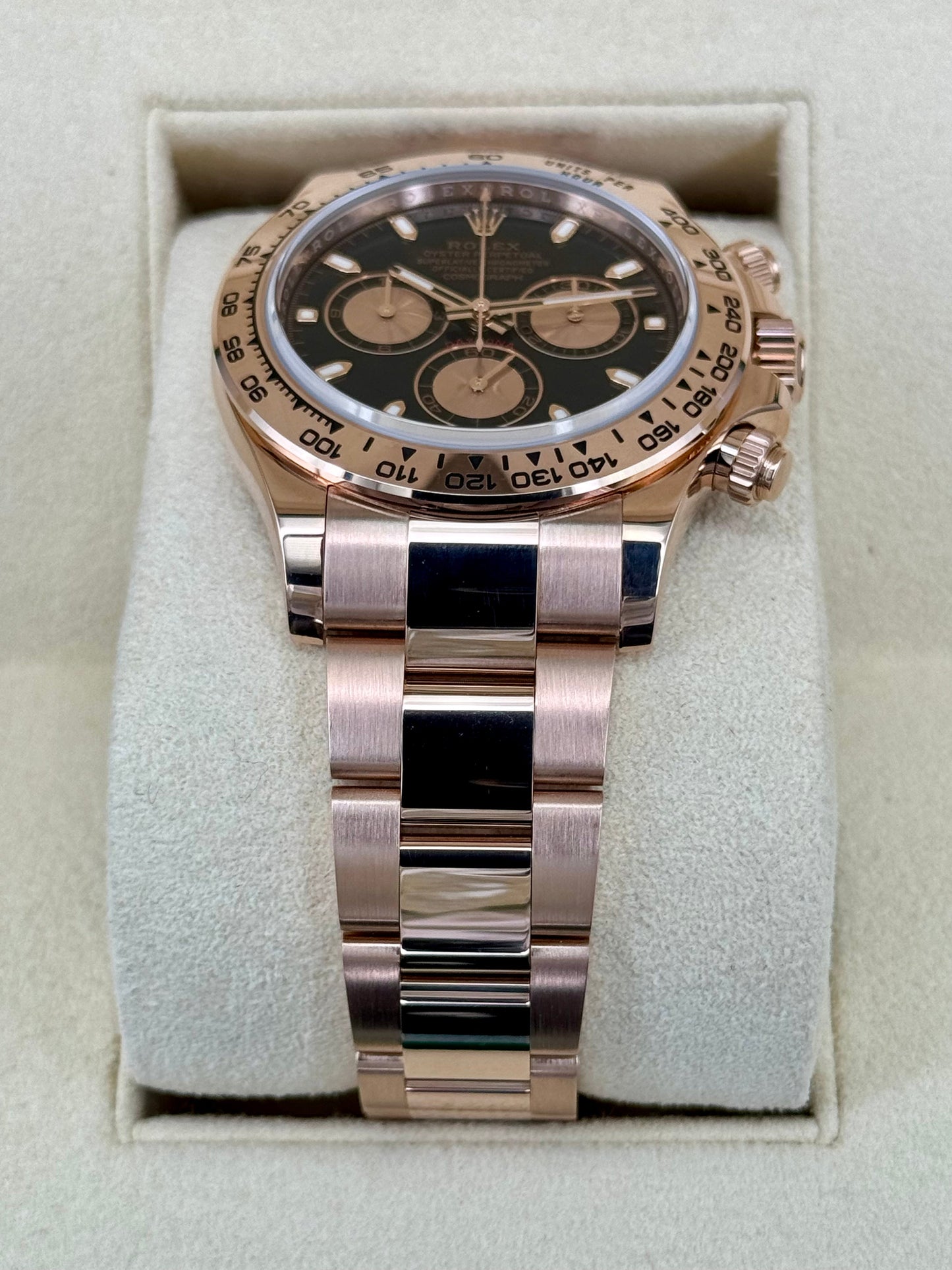 2020 Rolex Daytona Rose Gold 116505 Black and Sundust Dial - MyWatchLLC