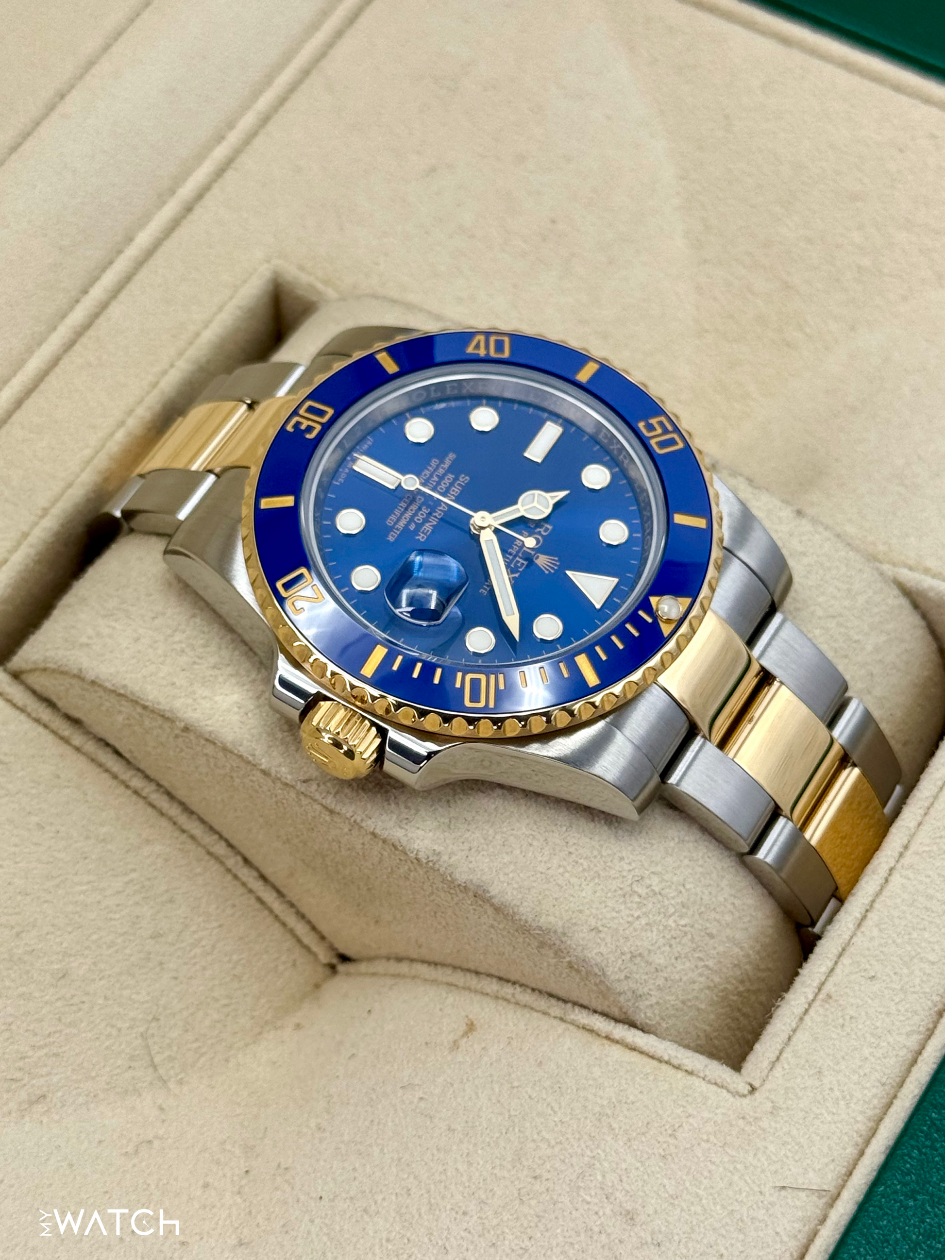 2016 Rolex Submariner "Bluesy" 40mm 116613LB Two-Tone Blue Dial - MyWatchLLC