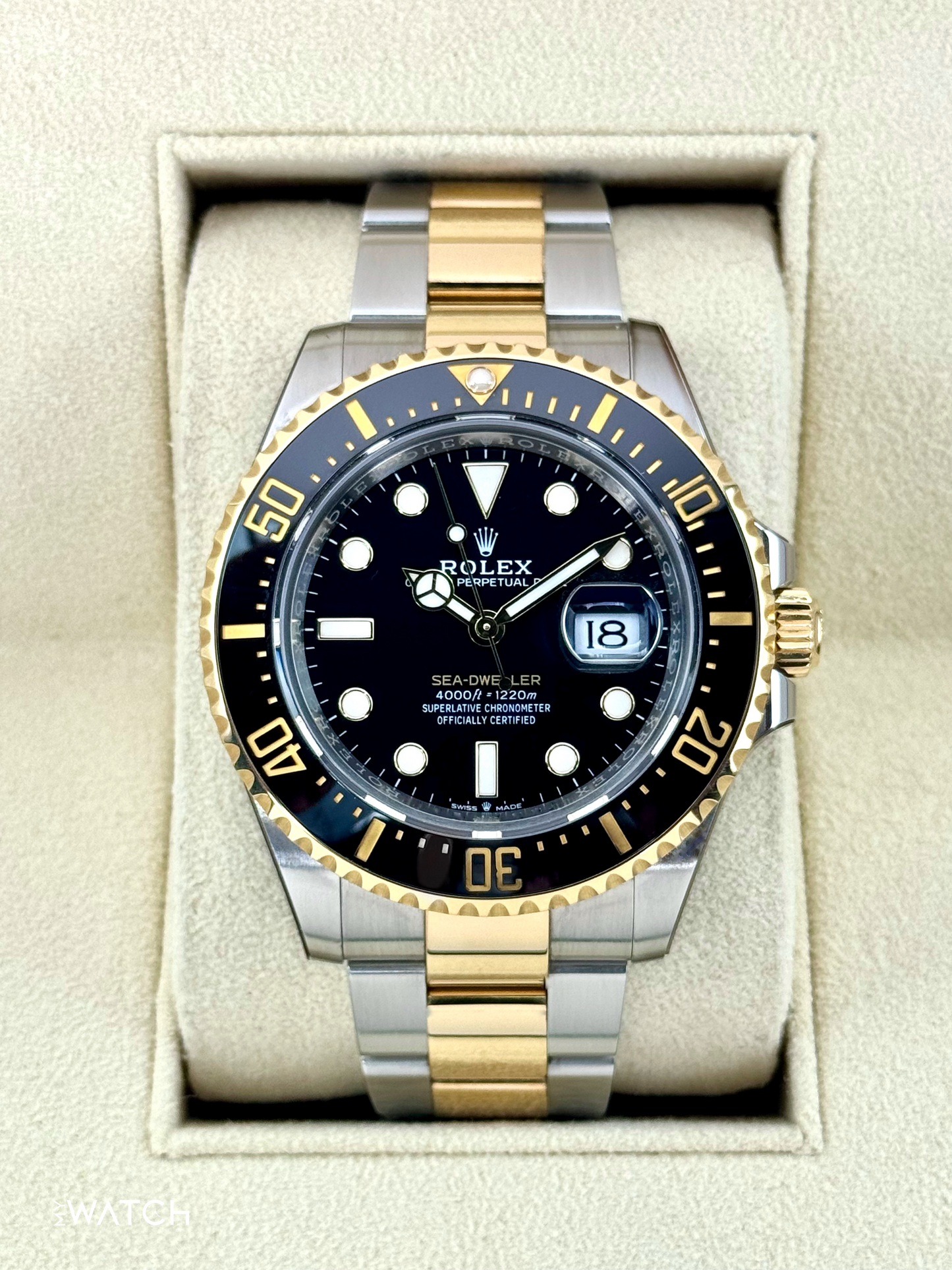 2023 Rolex Sea-Dweller 43mm 126603 Two-Tone Black Dial - MyWatchLLC