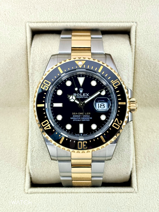 2023 Rolex Sea-Dweller 43mm 126603 Two-Tone Black Dial - MyWatchLLC