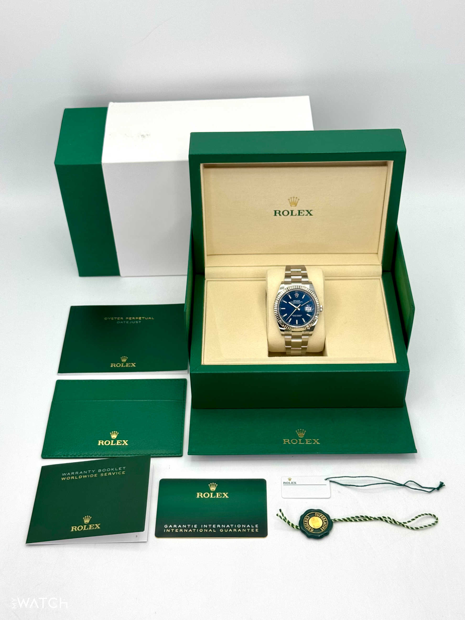 NEW 2025 Rolex Datejust 41mm 126334 Blue Dial Oyster - MyWatchLLC