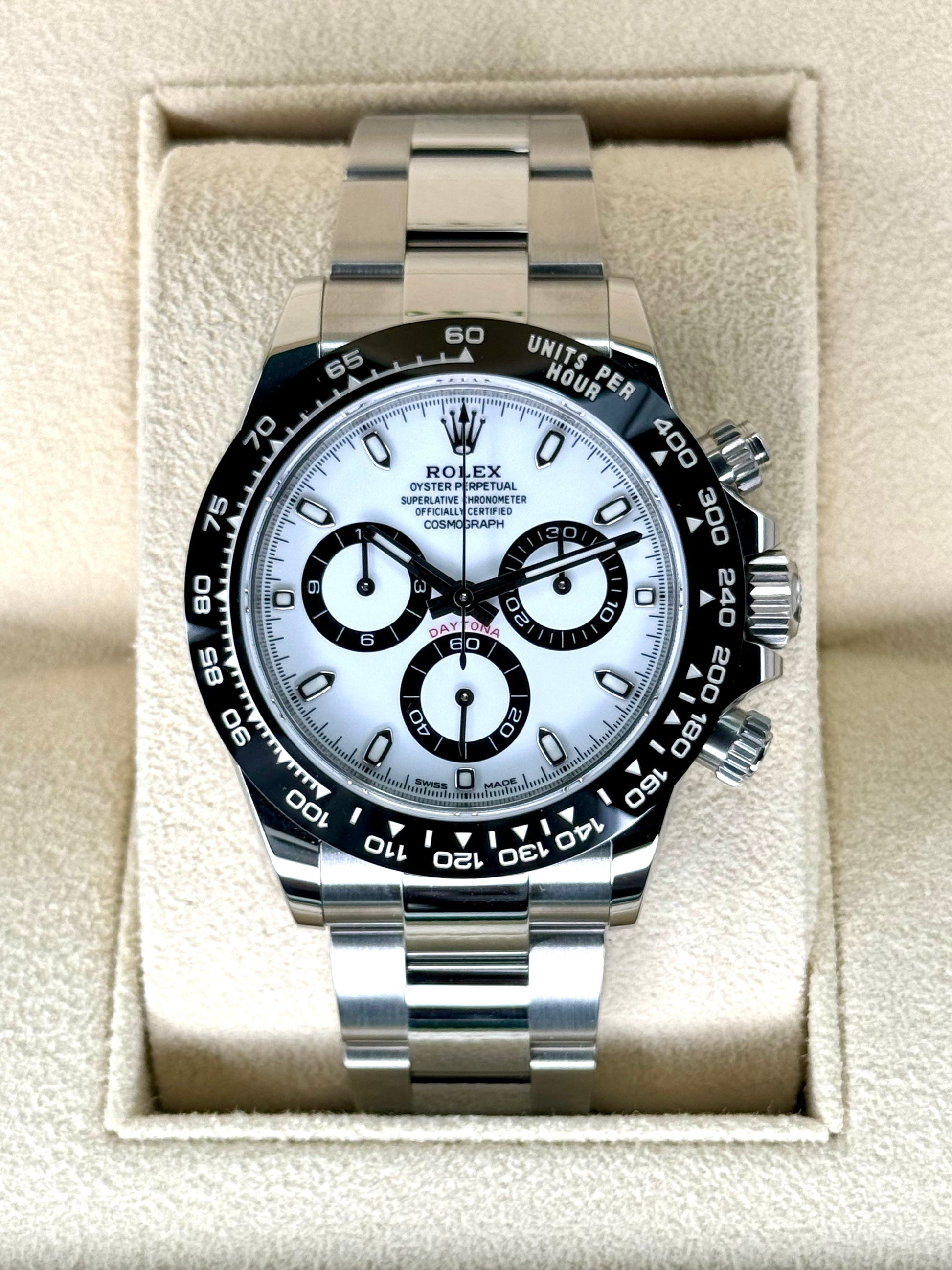 NEW 2022 Rolex Daytona 40mm 116500LN Stainless Steel Panda Dial - MyWatchLLC