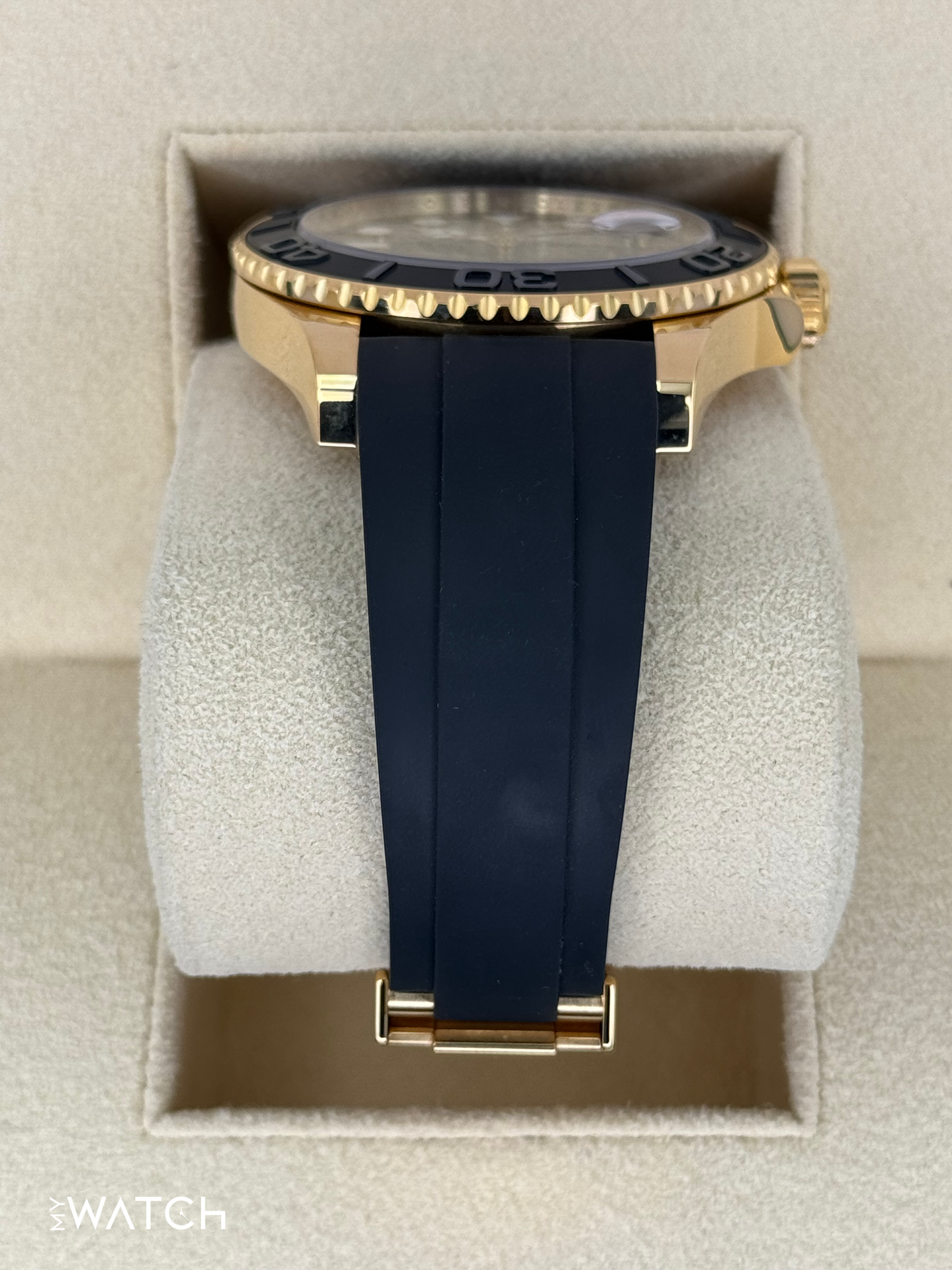 2024 Rolex Yacht-Master 42mm 226658 Gold Oysterflex Black Dial - MyWatchLLC