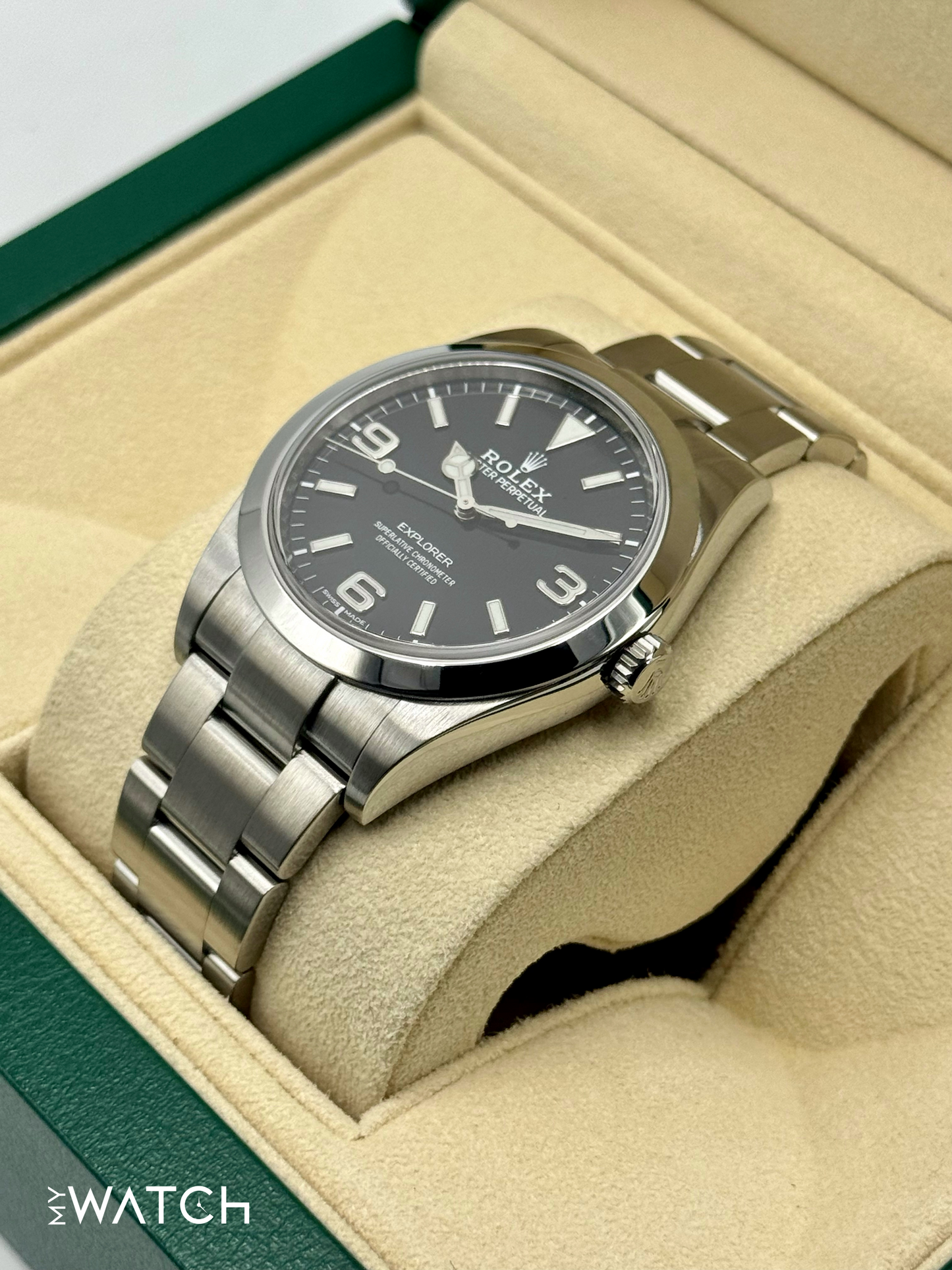 2020 Rolex Explorer 39mm 214270 Stainless Steel Black Dial - MyWatchLLC