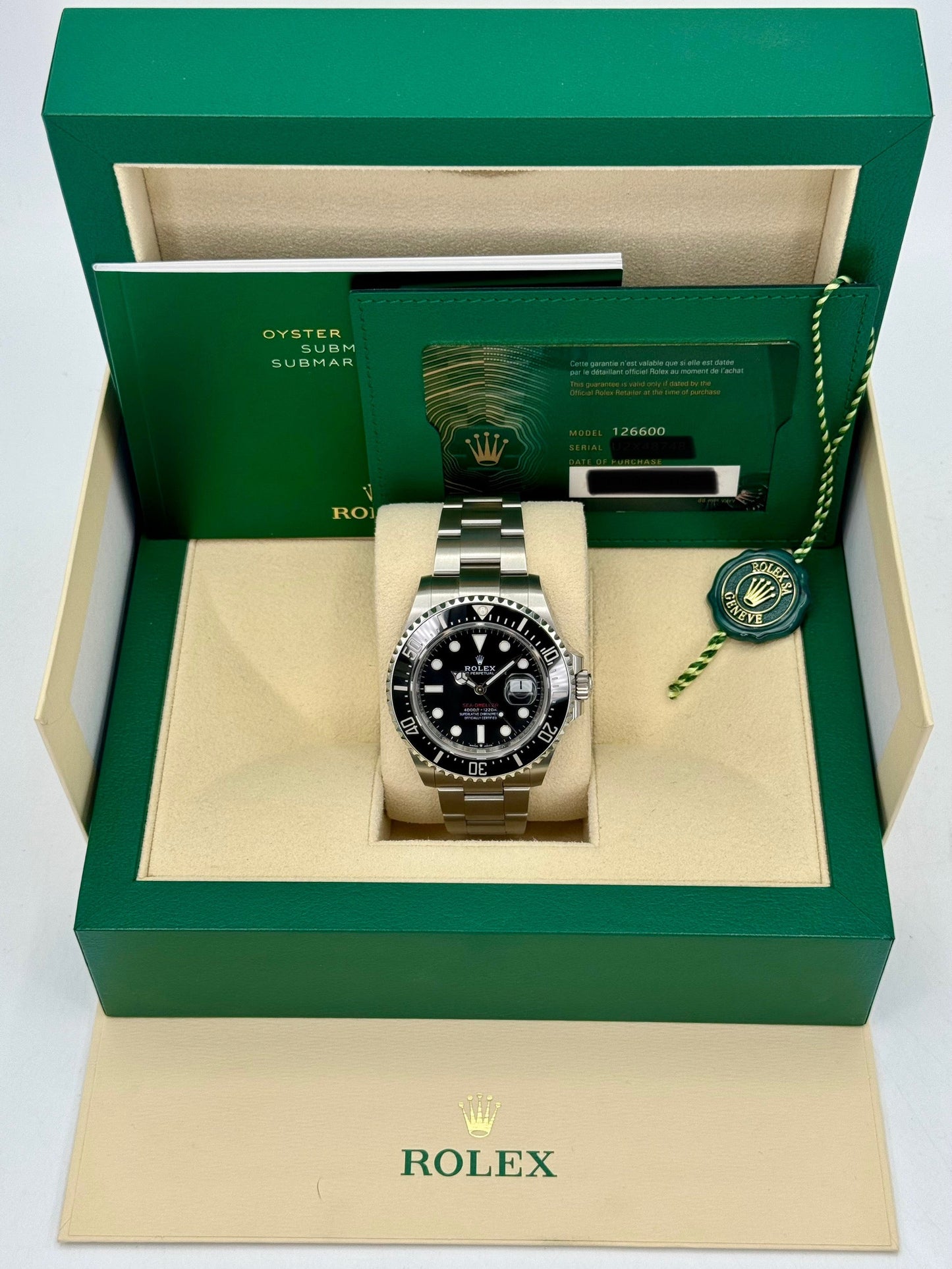 2022 Rolex Sea-Dweller 43mm 126600 Stainless Steel Black Dial - MyWatchLLC
