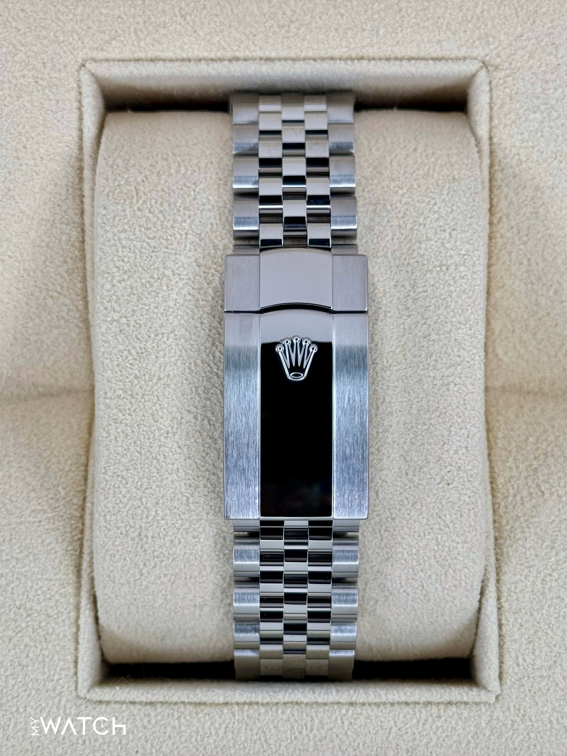 2024 Rolex Datejust 41mm 126334 Stainless Steel Jubilee Rhodium Diamond Dial - MyWatchLLC