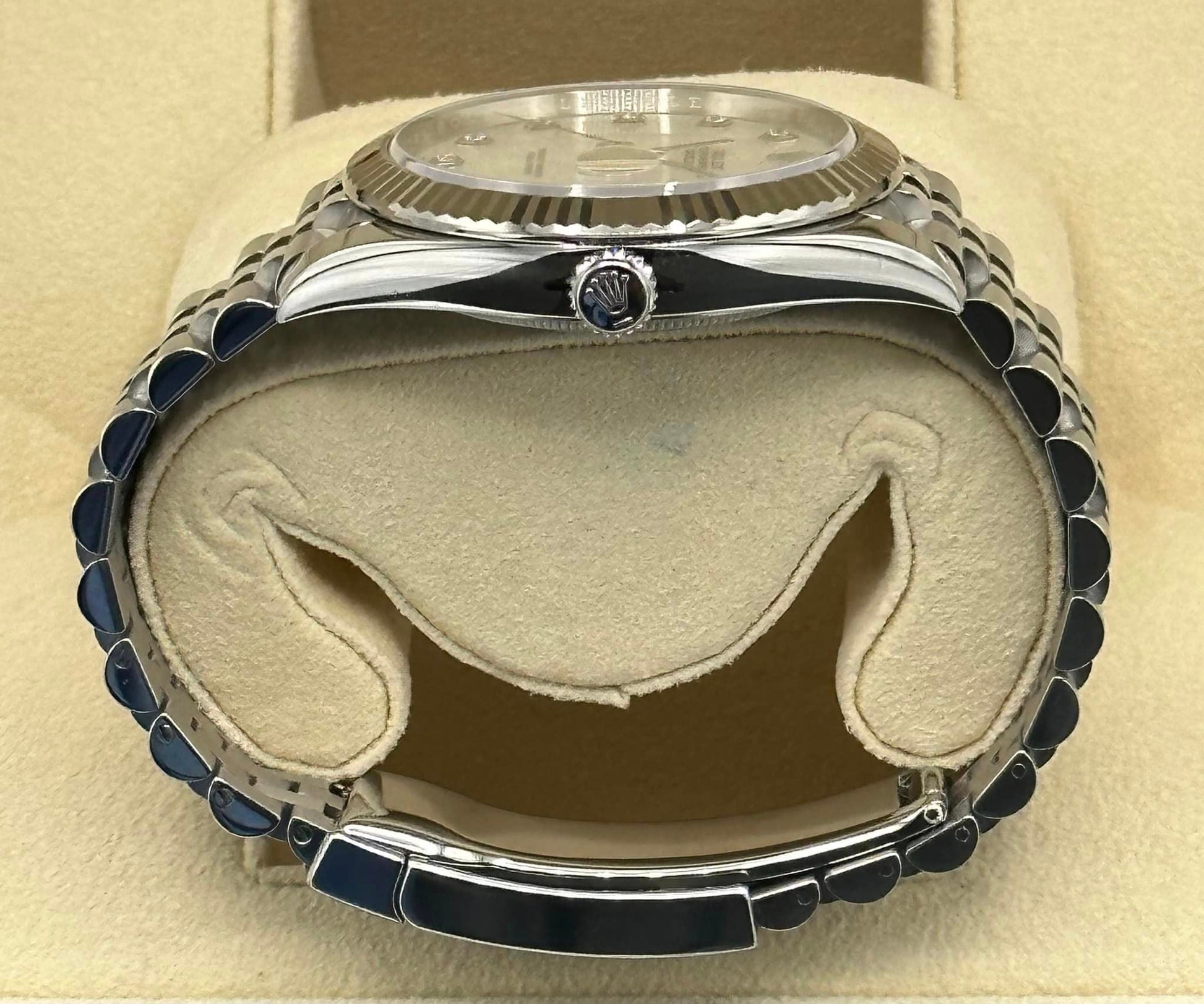 2018 Rolex Datejust 41mm Stainless Steel White MOP Diamond Dial - MyWatchLLC