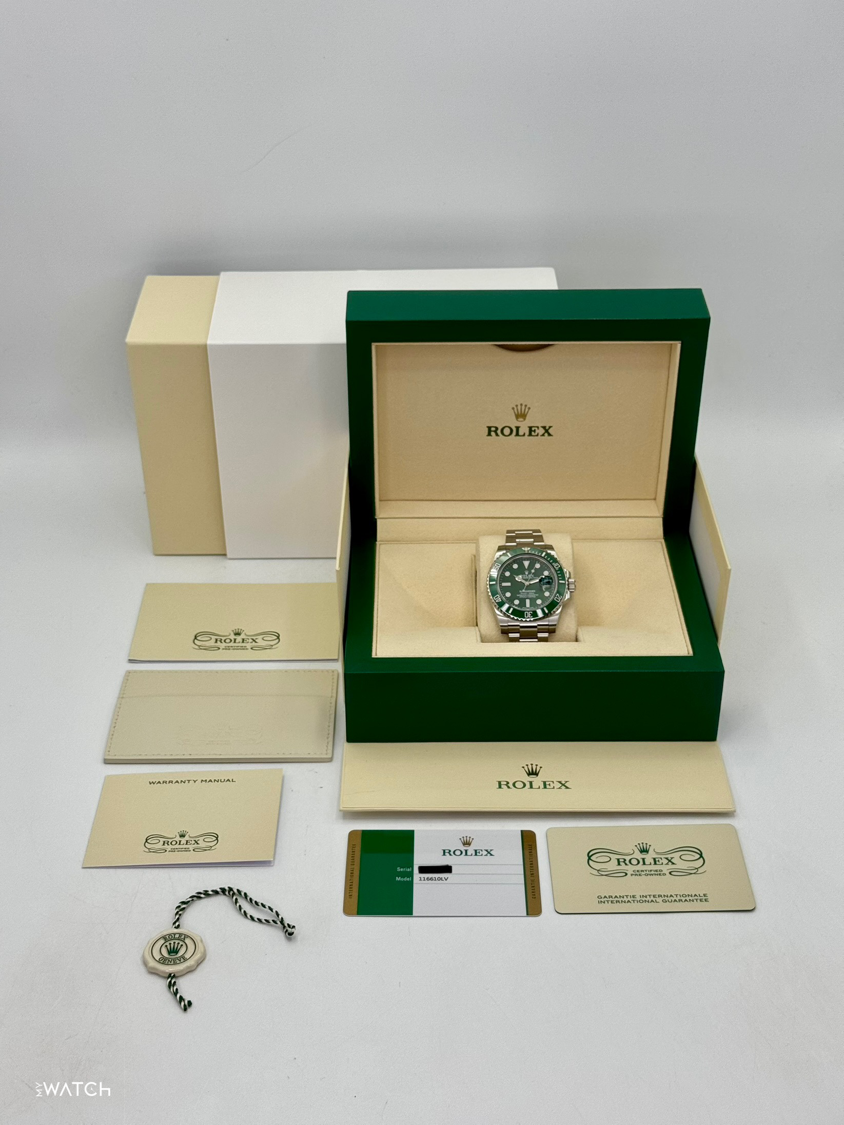 2025 CPO Rolex Submariner “Hulkâ€?40mm 116610LV Green Dial - MyWatchLLC