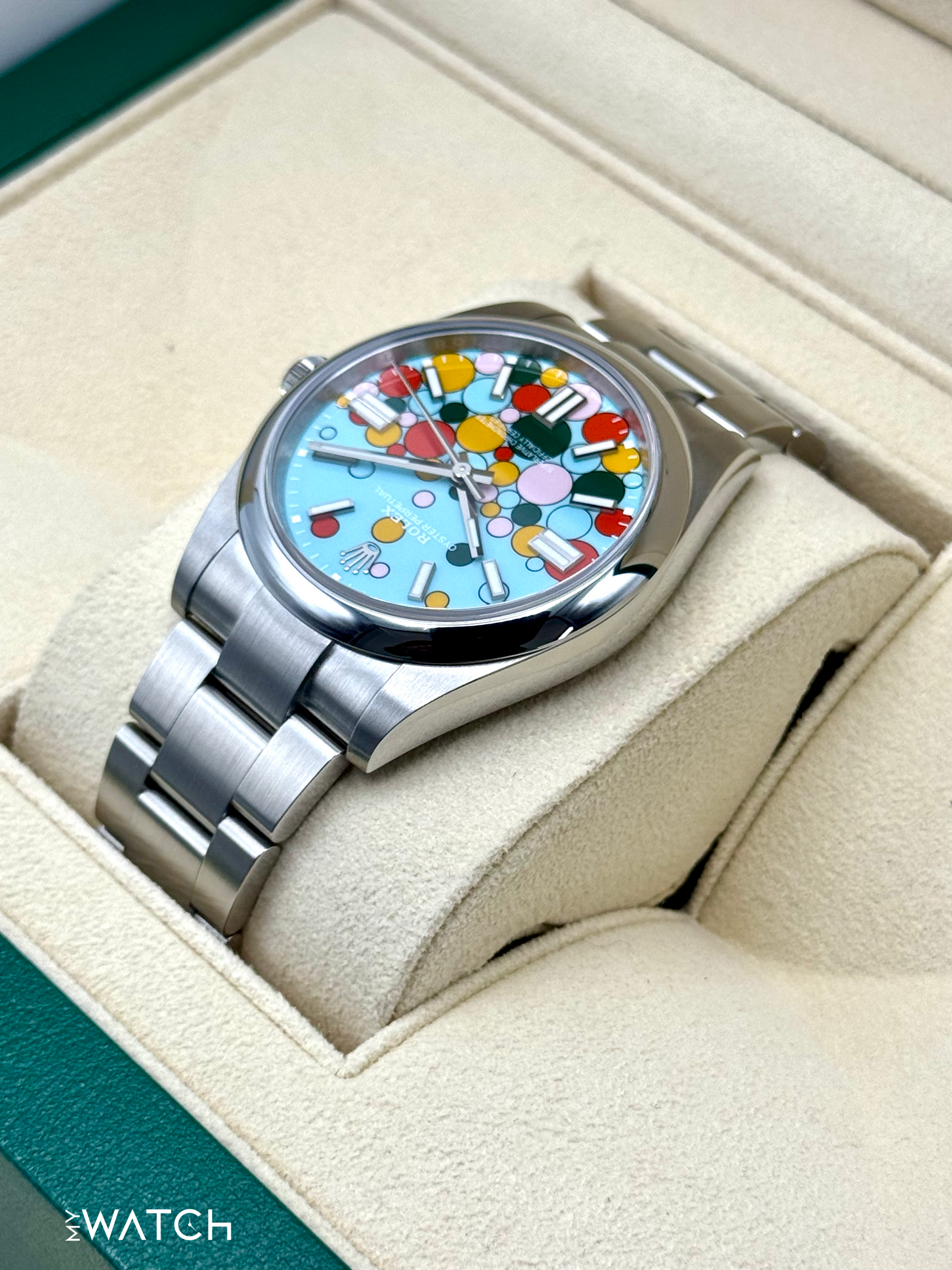 2024 Rolex Oyster Perpetual 41mm 124300 Celebration Dial - MyWatchLLC