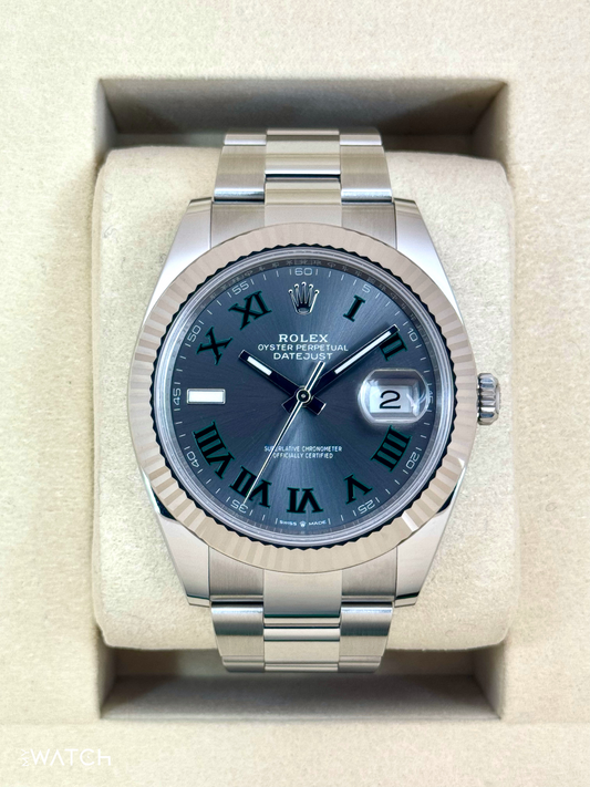 NEW 2025 Rolex Datejust 41mm 126334 Oyster Wimbledon Dial - MyWatchLLC