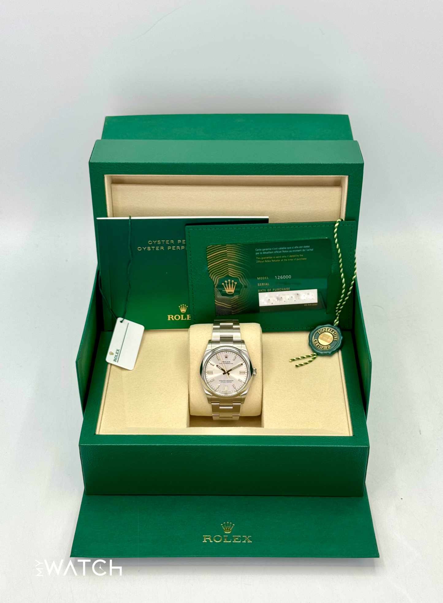 NEW 2025 Rolex Oyster Perpetual 36mm 126000 Silver Dial - MyWatchLLC