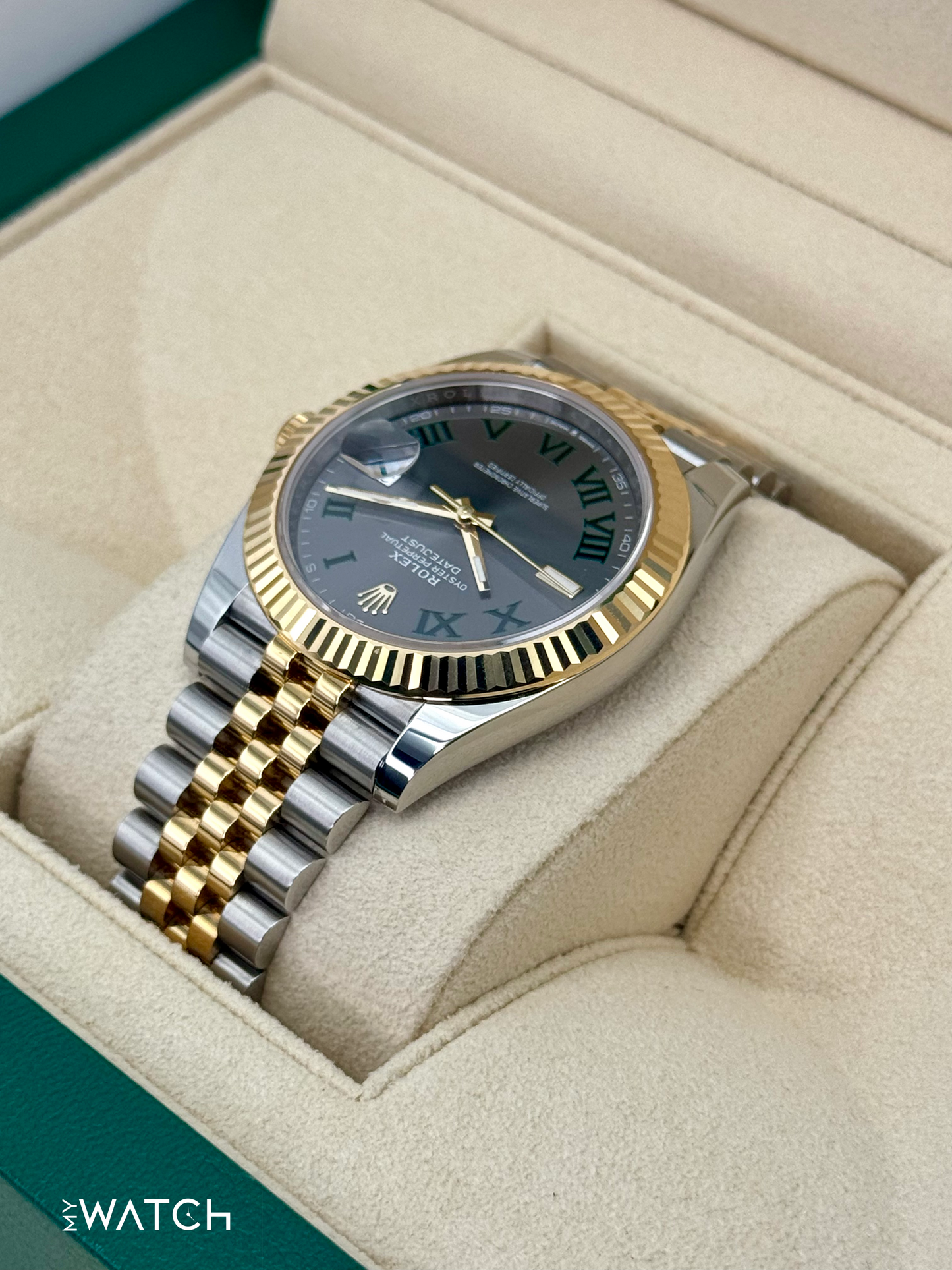 2024 Rolex Datejust 41mm 126333 Two-Tone Jubilee Wimbledon Dial - MyWatchLLC