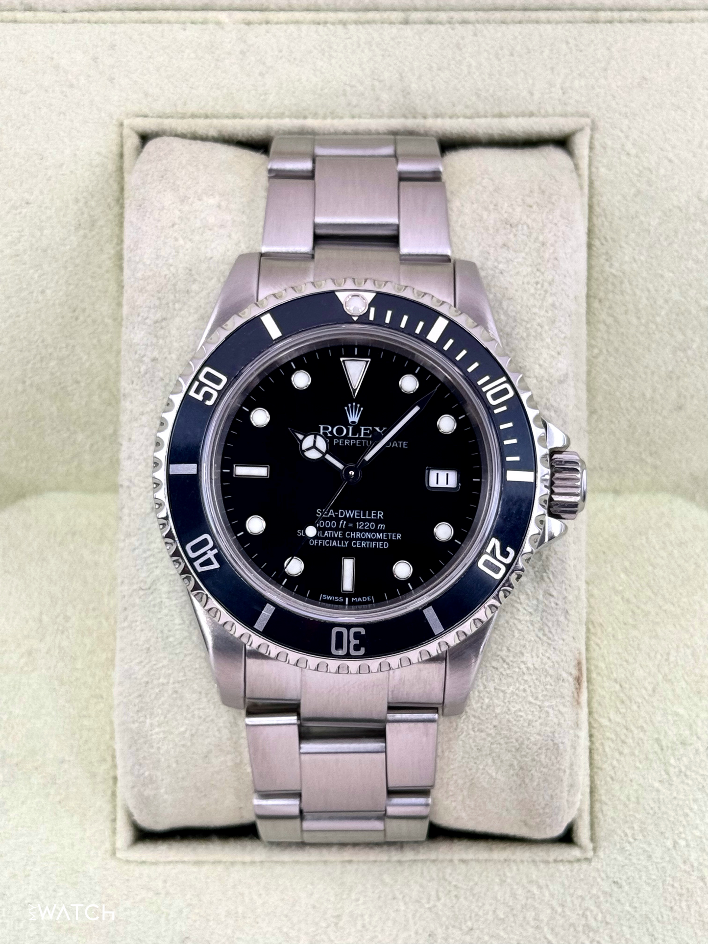 2000 Rolex Sea-Dweller 40mm 16600 Stainless Steel Black Dial - MyWatchLLC