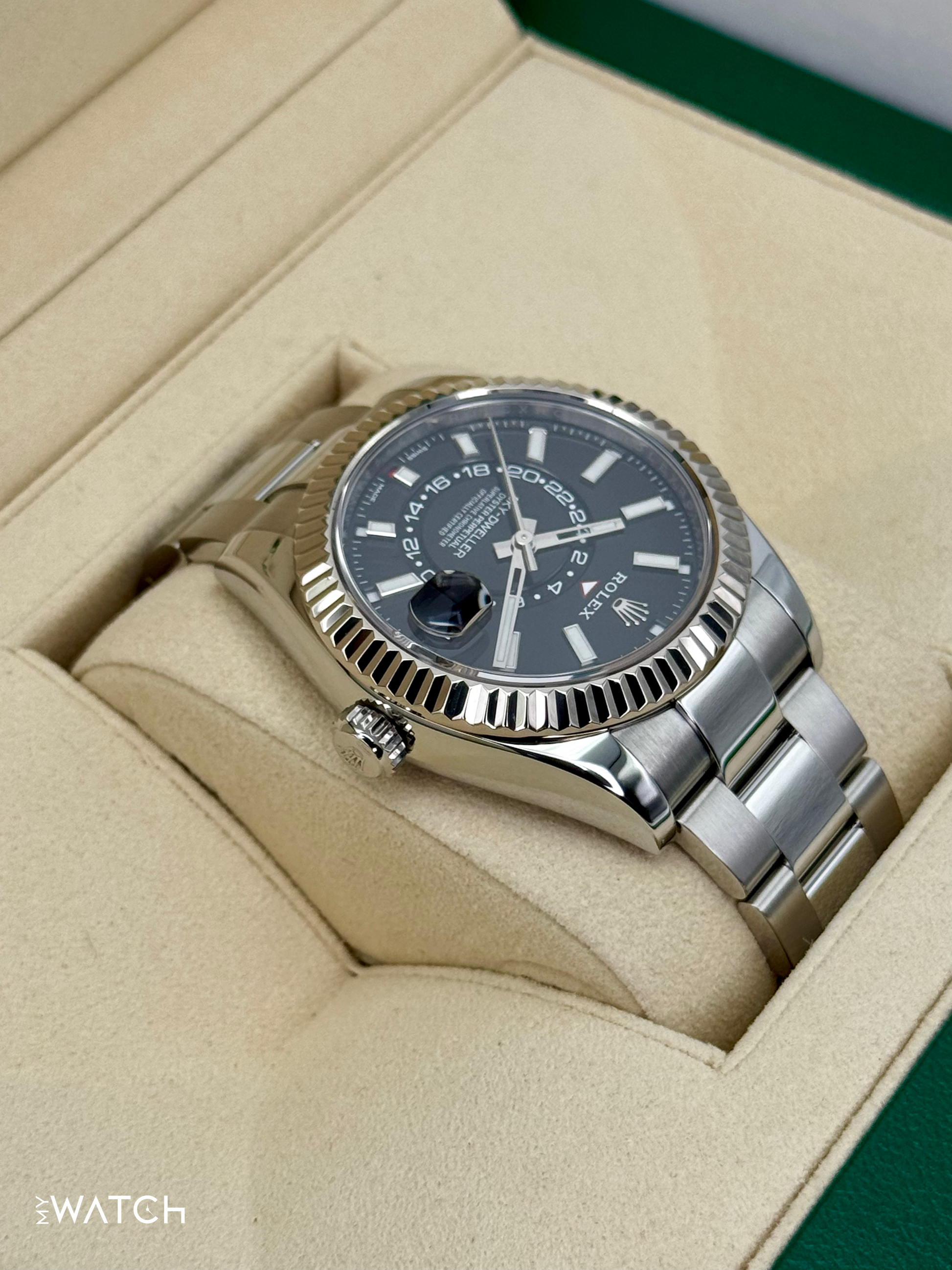 2019 Rolex Sky-Dweller 42mm 326934 Oyster Black Dial - MyWatchLLC