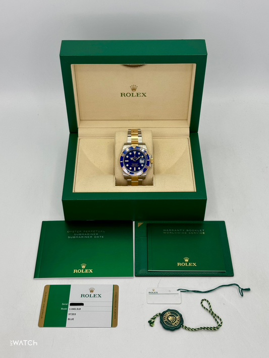 2020 Rolex Submariner "Bluesy" 40mm 116613LB Two-Tone Blue Dial - MyWatchLLC