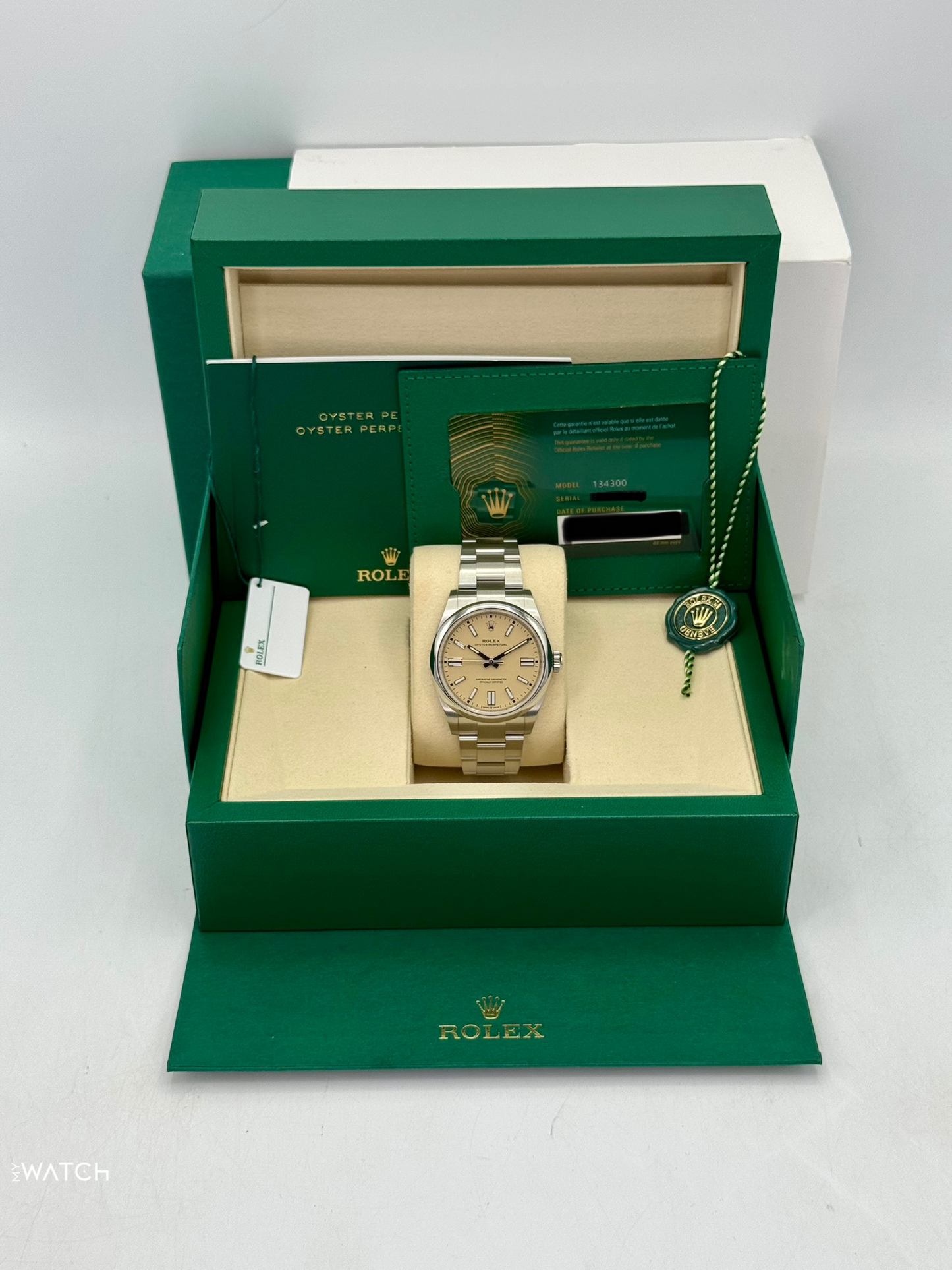 2025 Rolex Oyster Perpetual 41mm 134300 Beige Dial