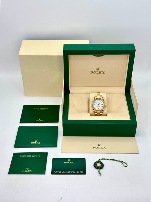 2022 Rolex Day-Date 40mm 228238 Presidential White Dial - MyWatchLLC