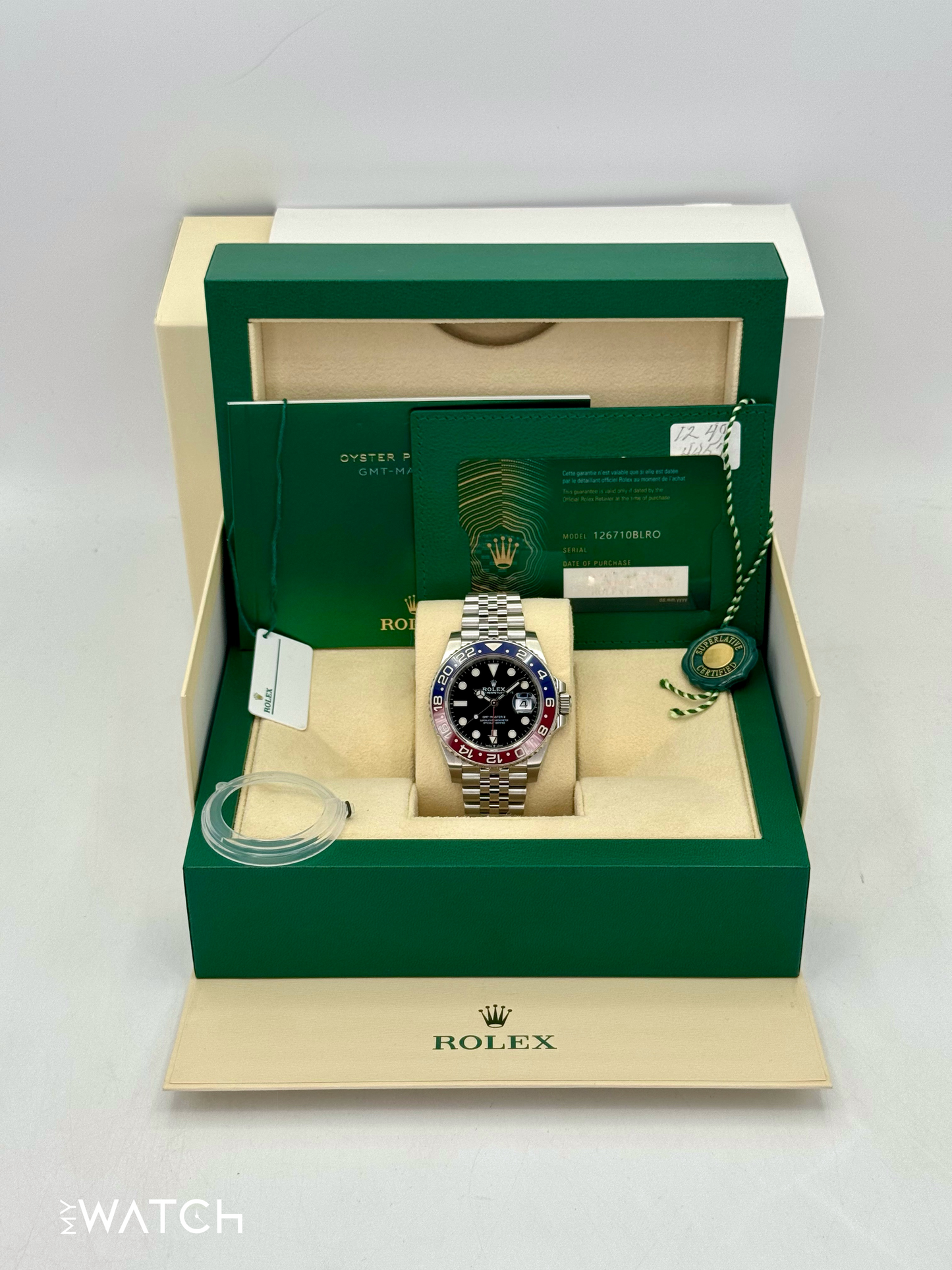 2021 Rolex GMT-Master II "Pepsi" 40mm 126710BLRO Jubilee - MyWatchLLC