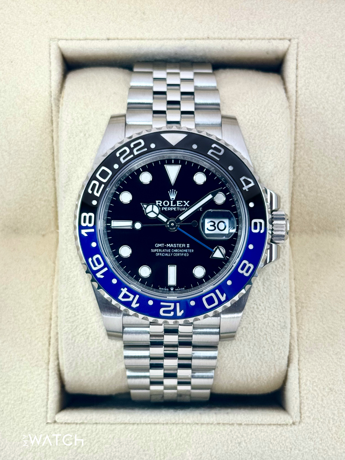 2022 Rolex GMT-Master II "Batgirl" 40mm 126710BLNR Jubilee - MyWatchLLC