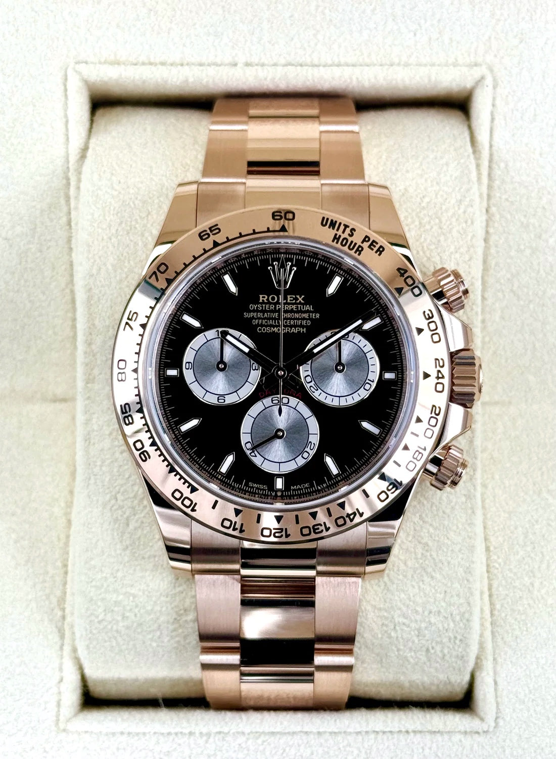 NEW 2024 Rolex Daytona 40mm 126505 Rose Gold Black Dial - MyWatchLLC