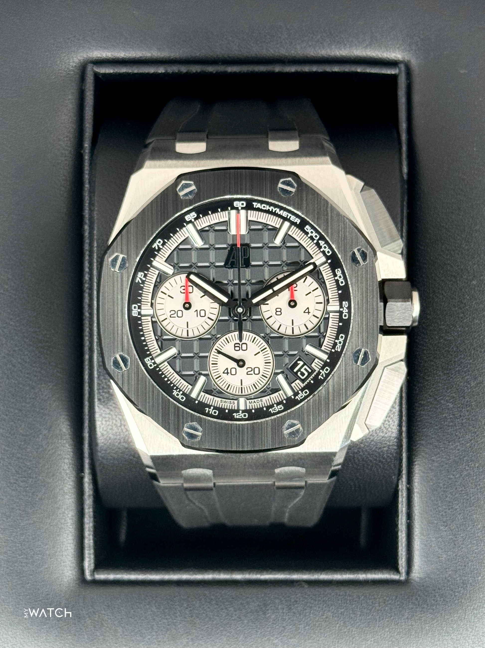 2021 Audemars Piguet Royal Oak Chronograph 43mm 26420SO Black Dial - MyWatchLLC