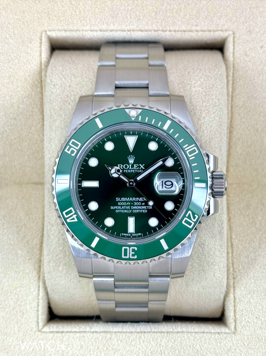 2015 Rolex Submariner “Hulkâ€?40mm 116610LV Green Dial - MyWatchLLC